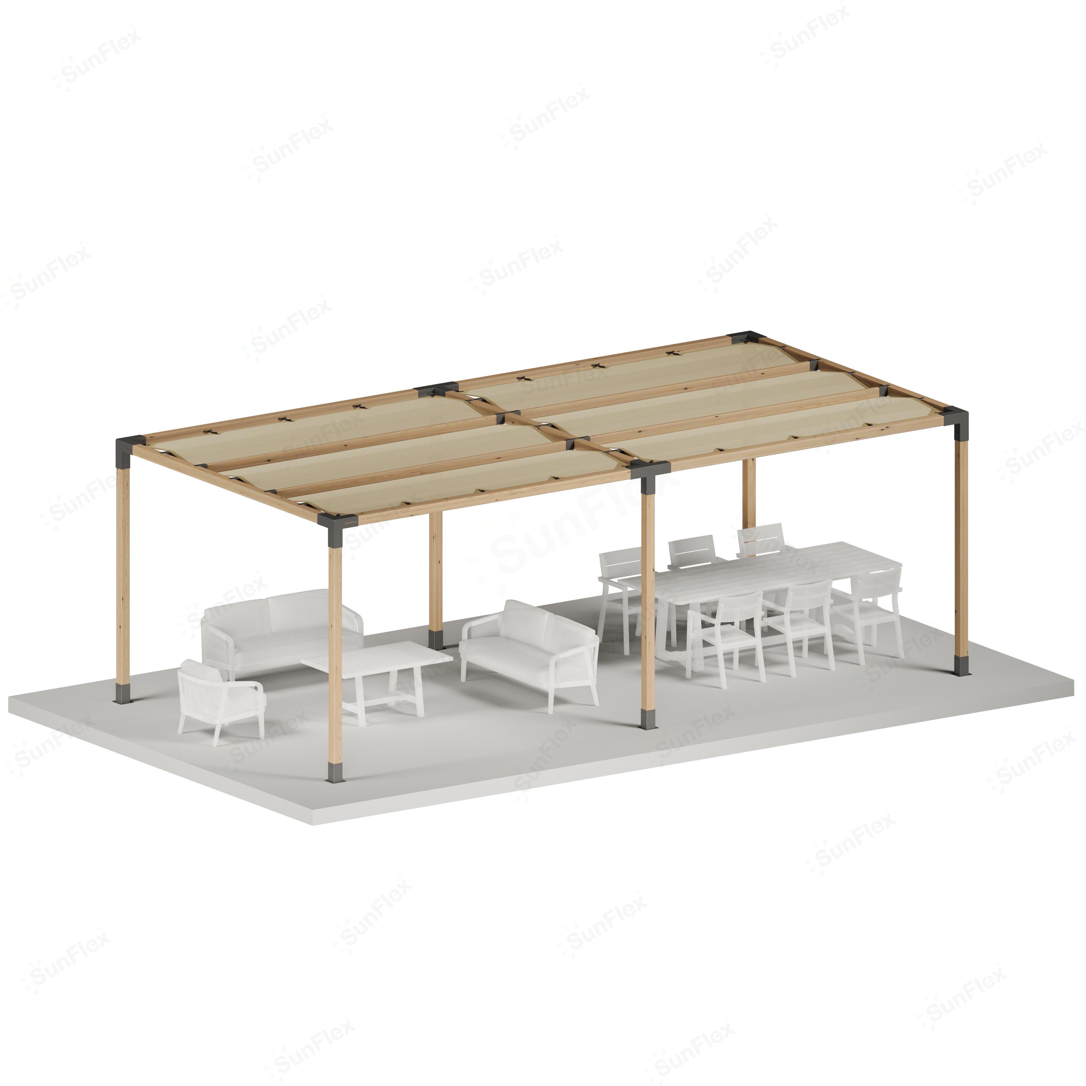 Pergola Set Including Wood