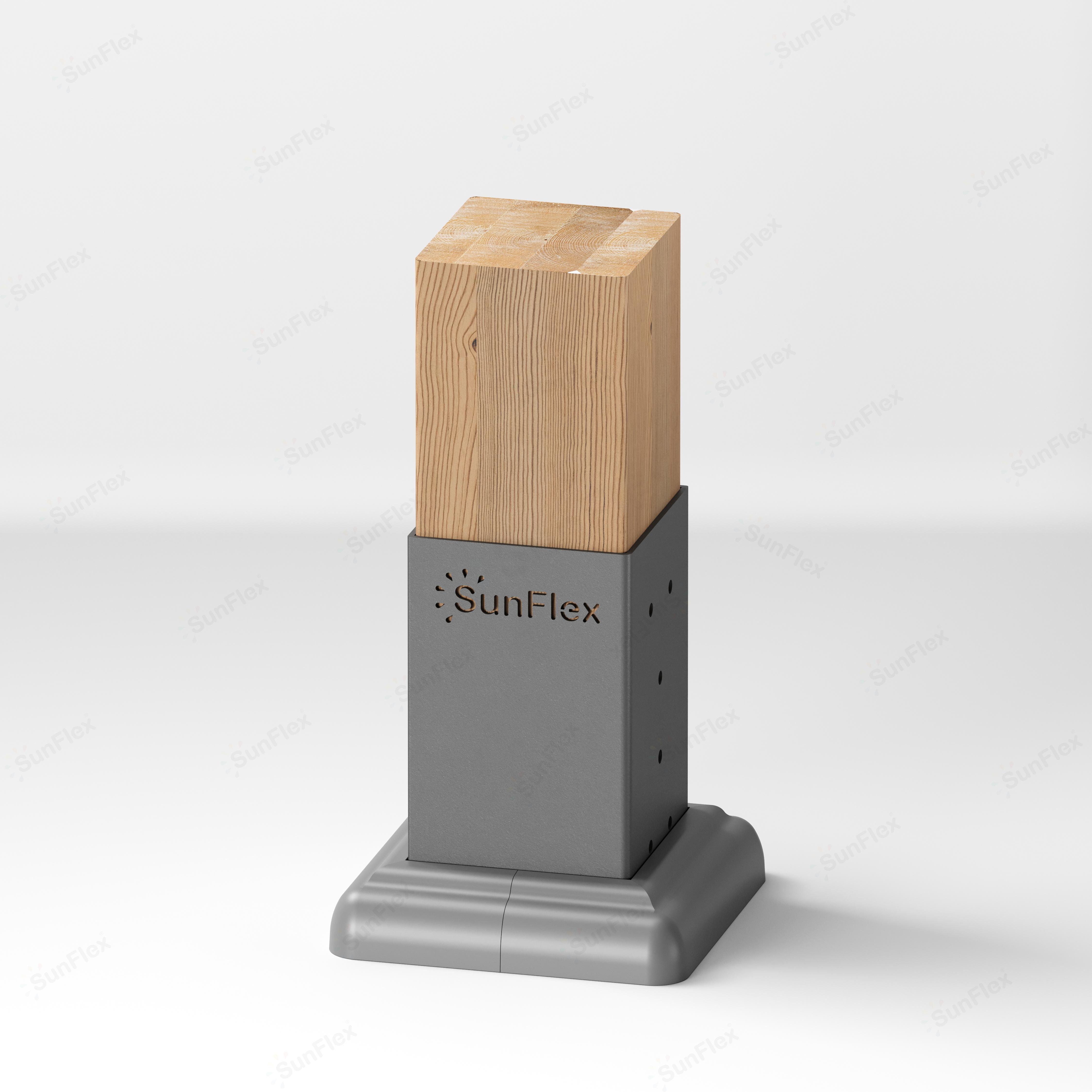 Floor and Wall Connection Bracket (4 Pieces]