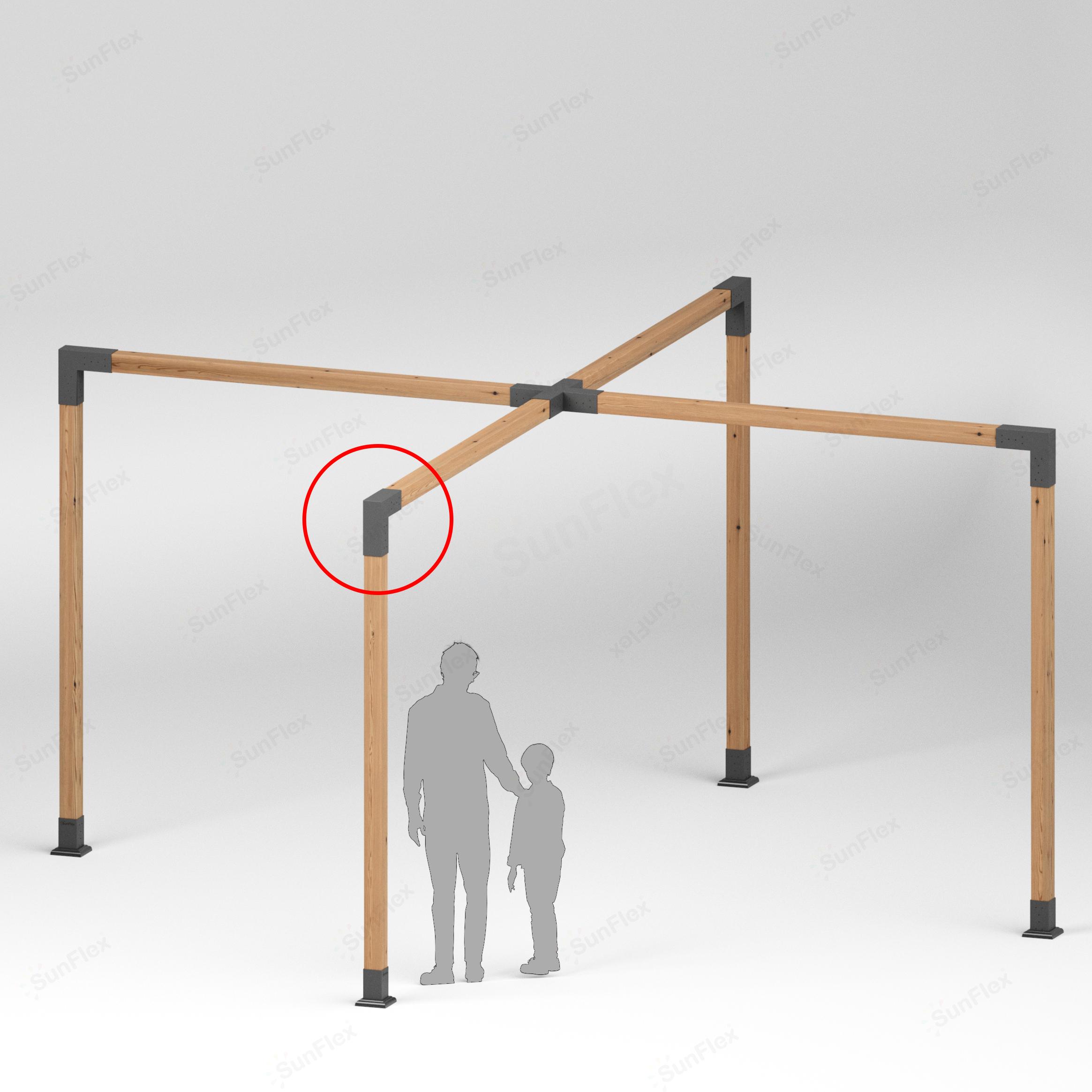 2 Arm Corner Connection
