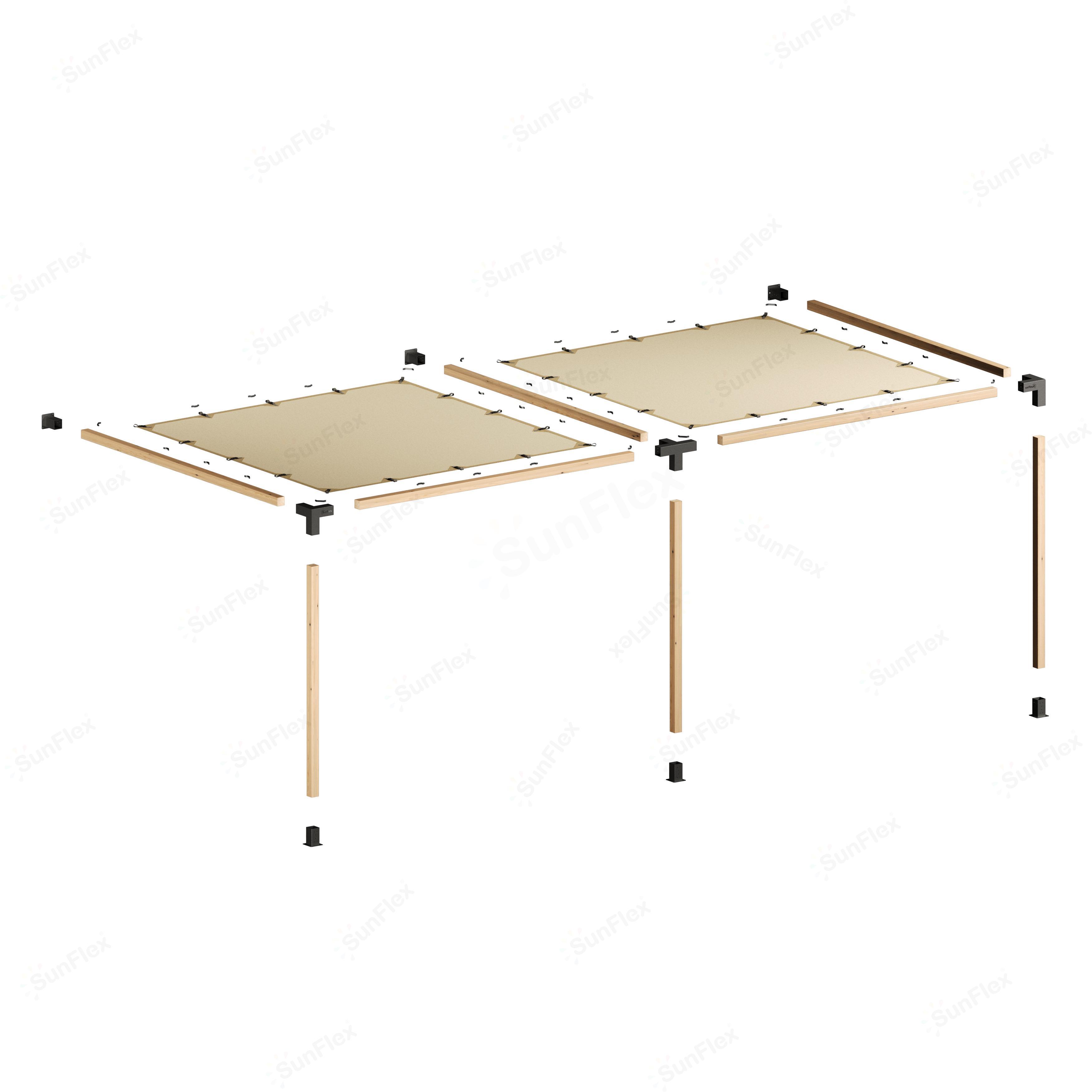 Pergola Set Including Wood