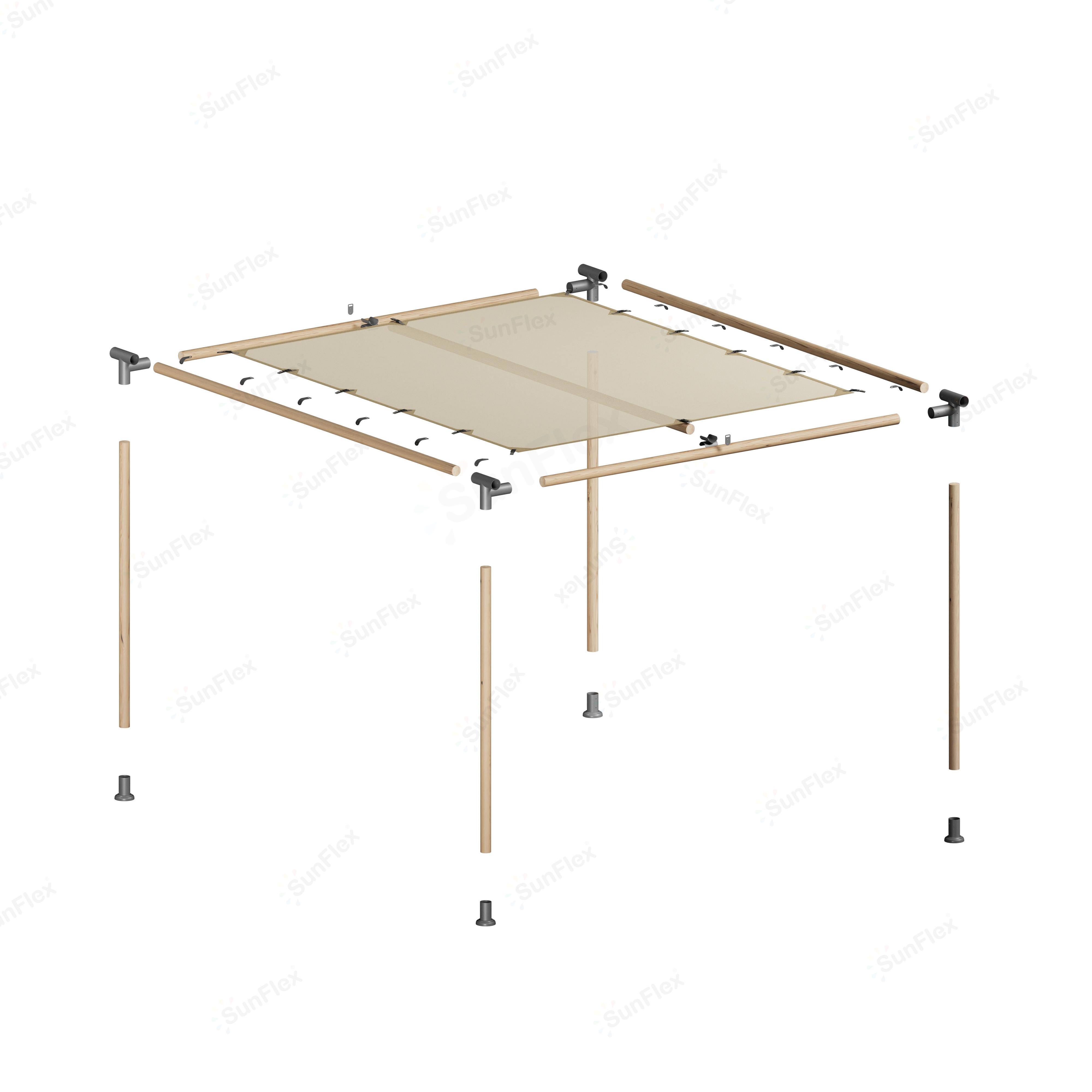 Pergola Set Including Wood