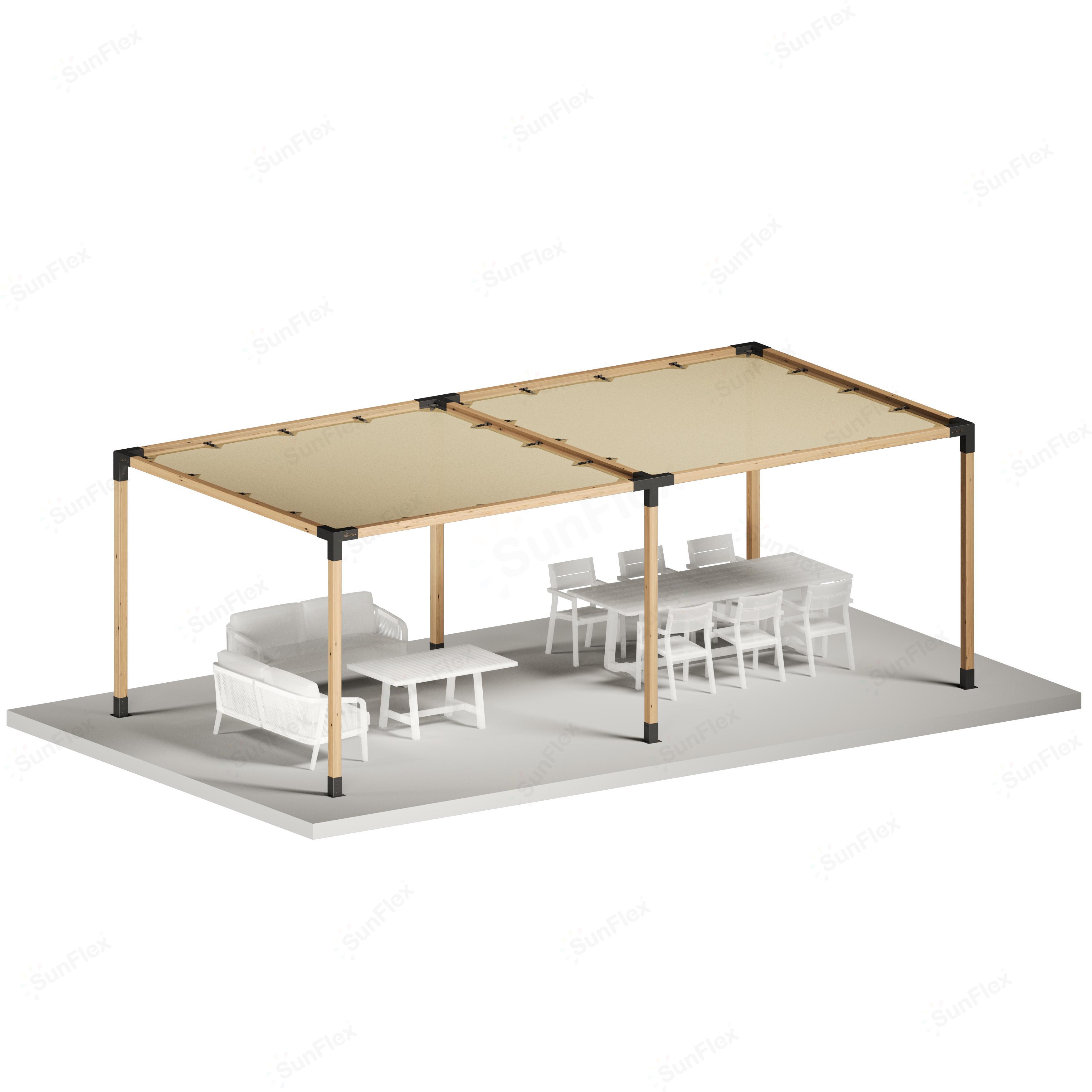 Pergola Set Including Wood
