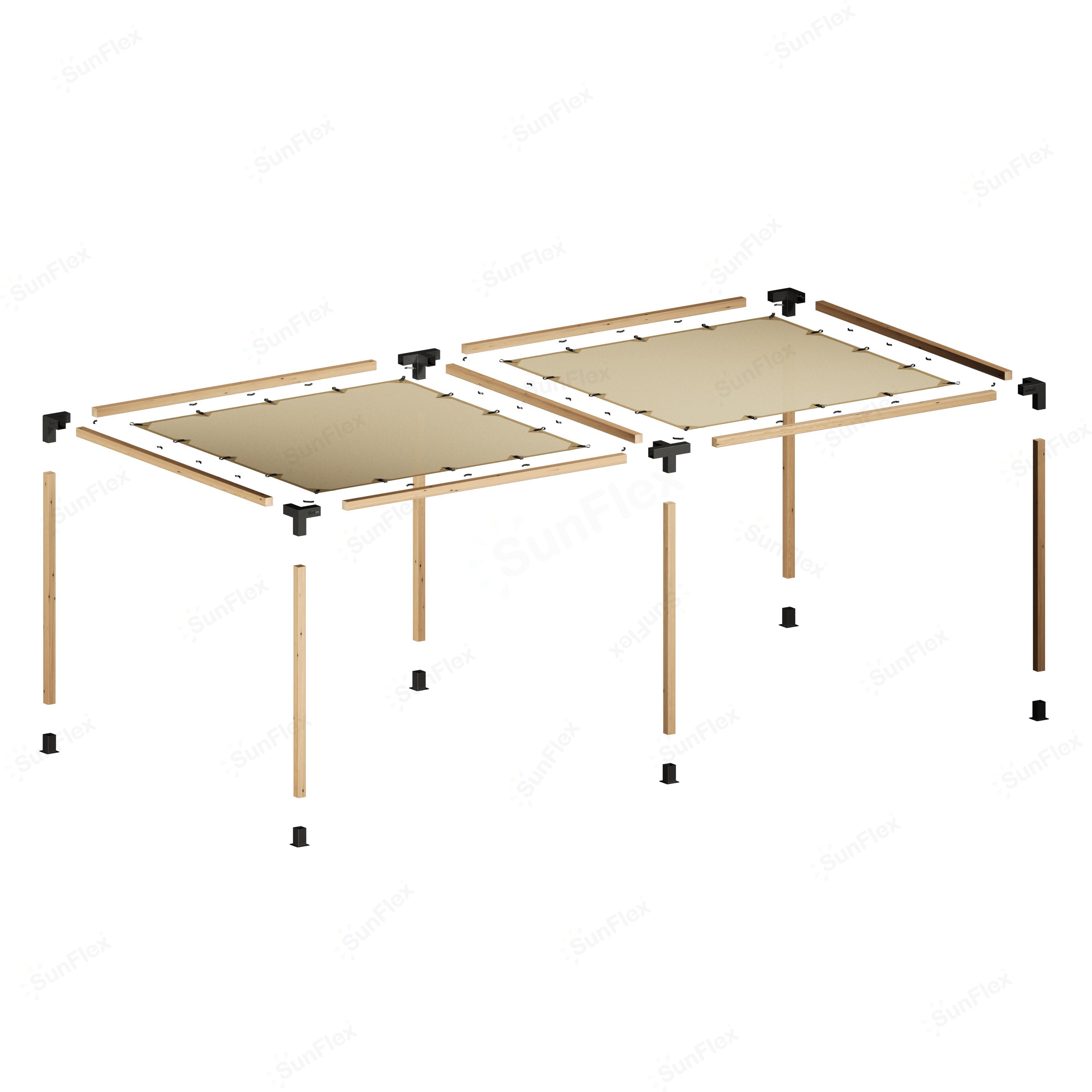 Pergola Set Including Wood