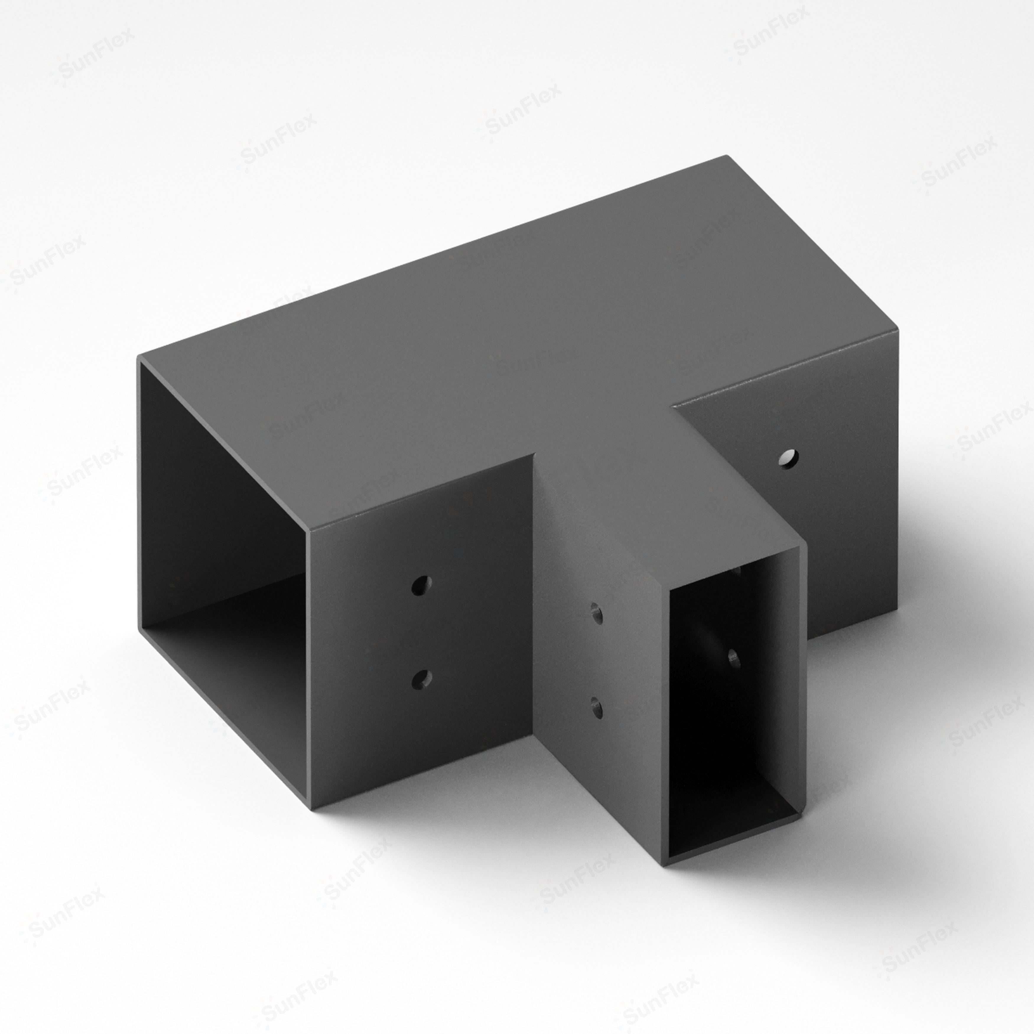 3 Kollu Saçak Orta Bağlantı 4x9-9x9 cm Kesitli