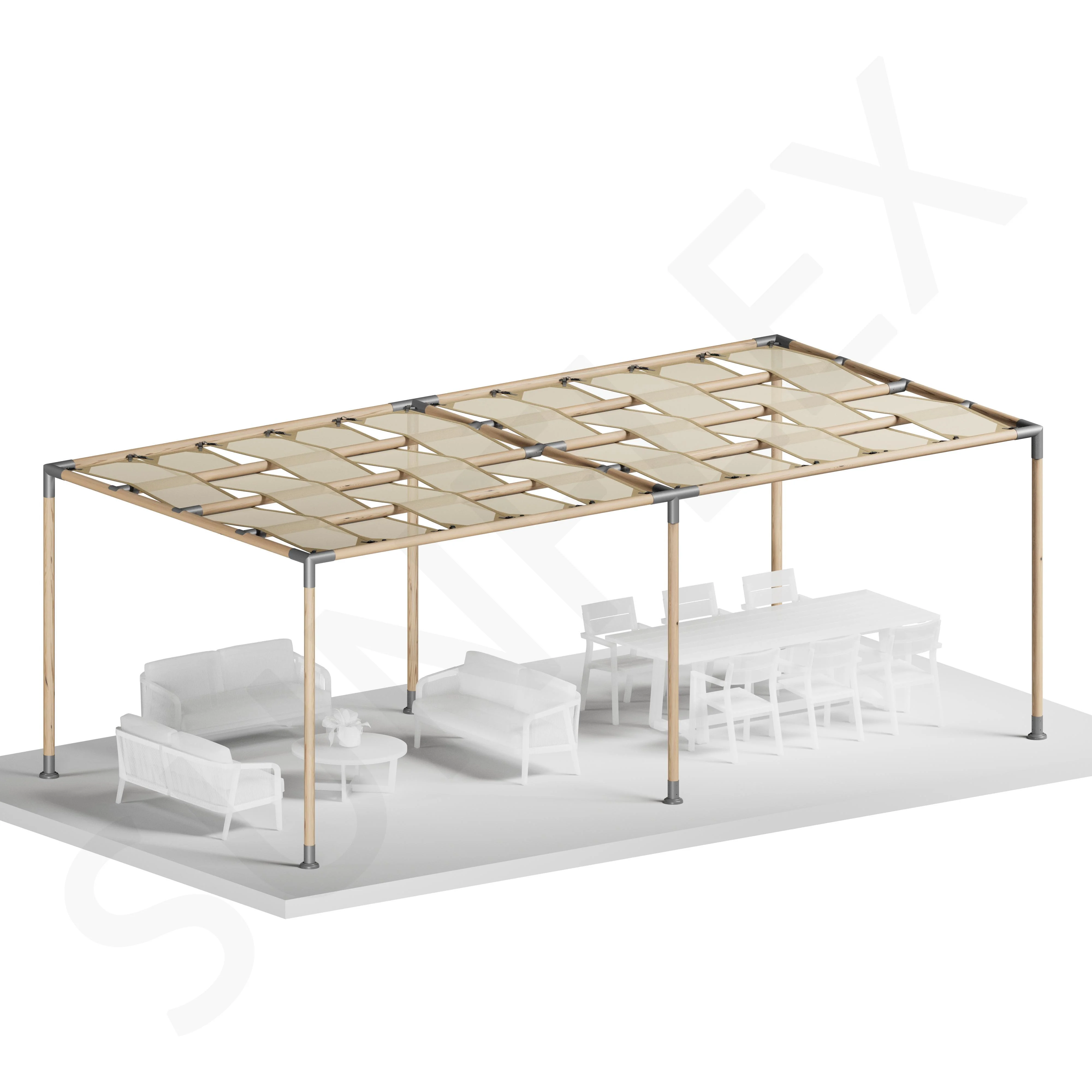 Pergola Set Including Wood
