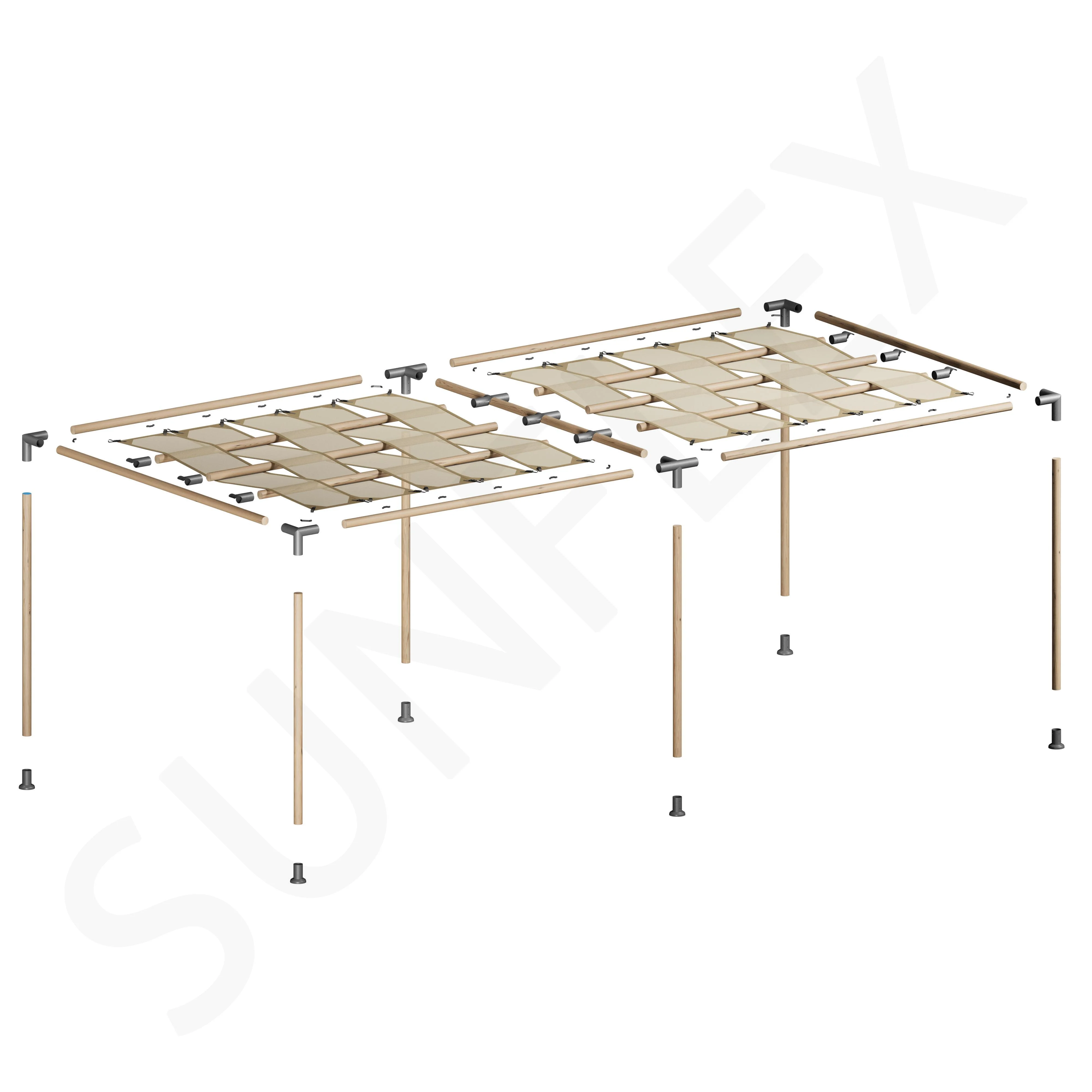 Pergola Set Including Wood