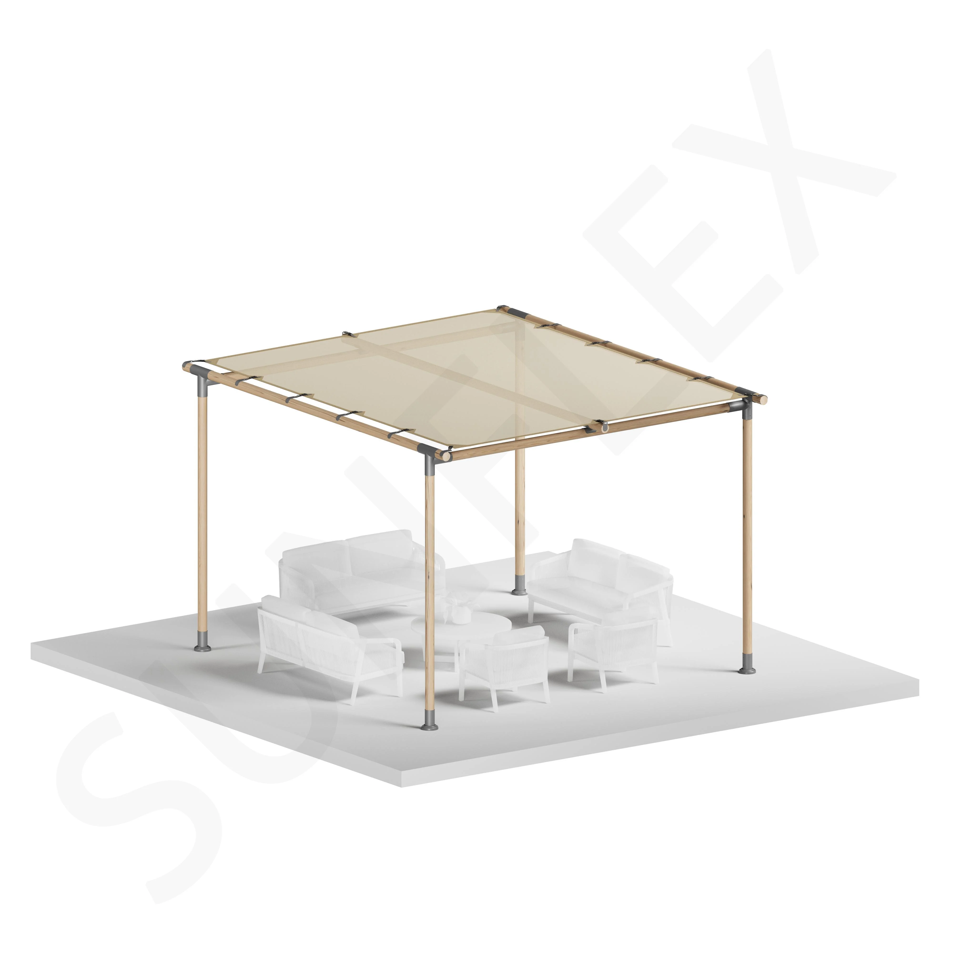 Pergola Set Including Wood