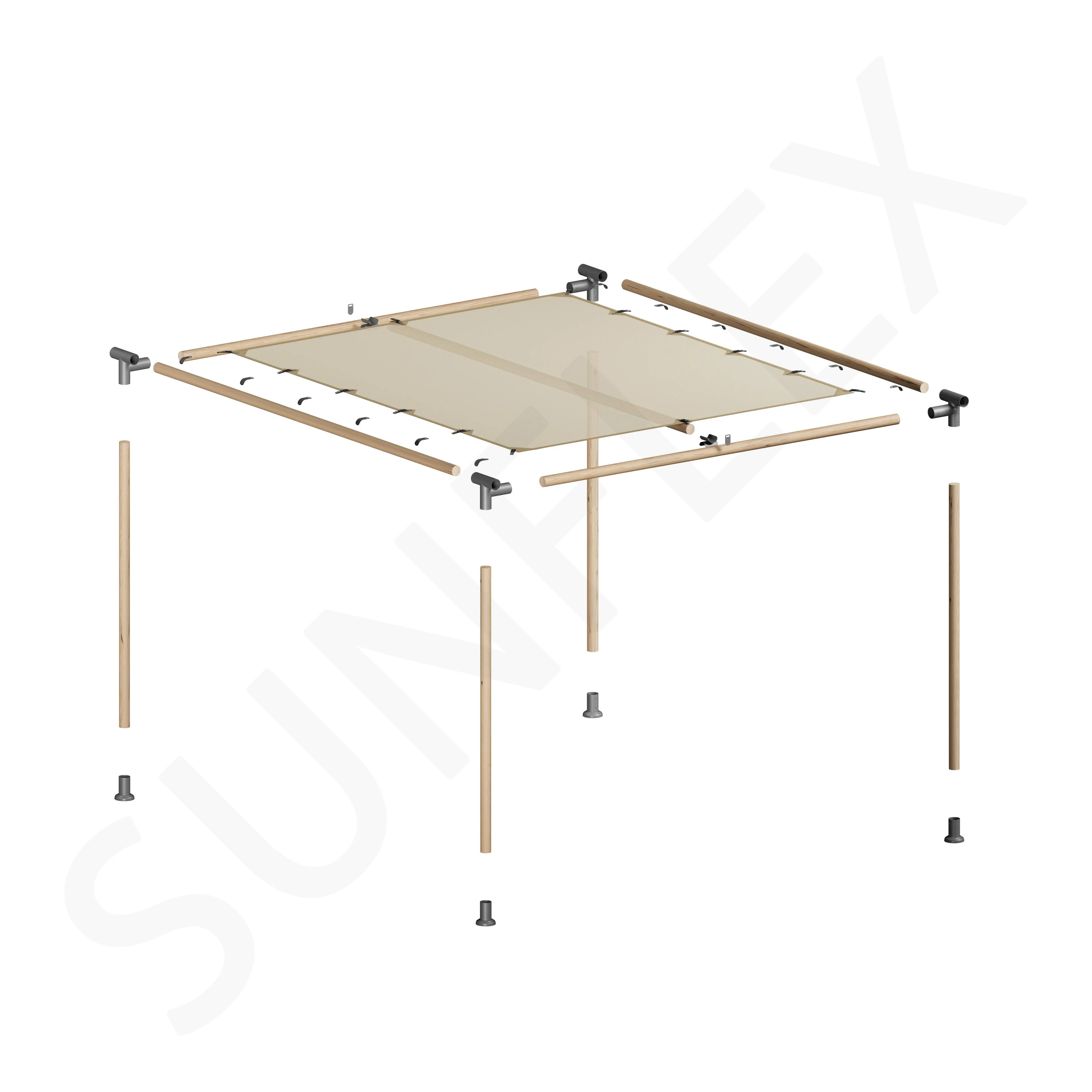 Pergola Set Including Wood