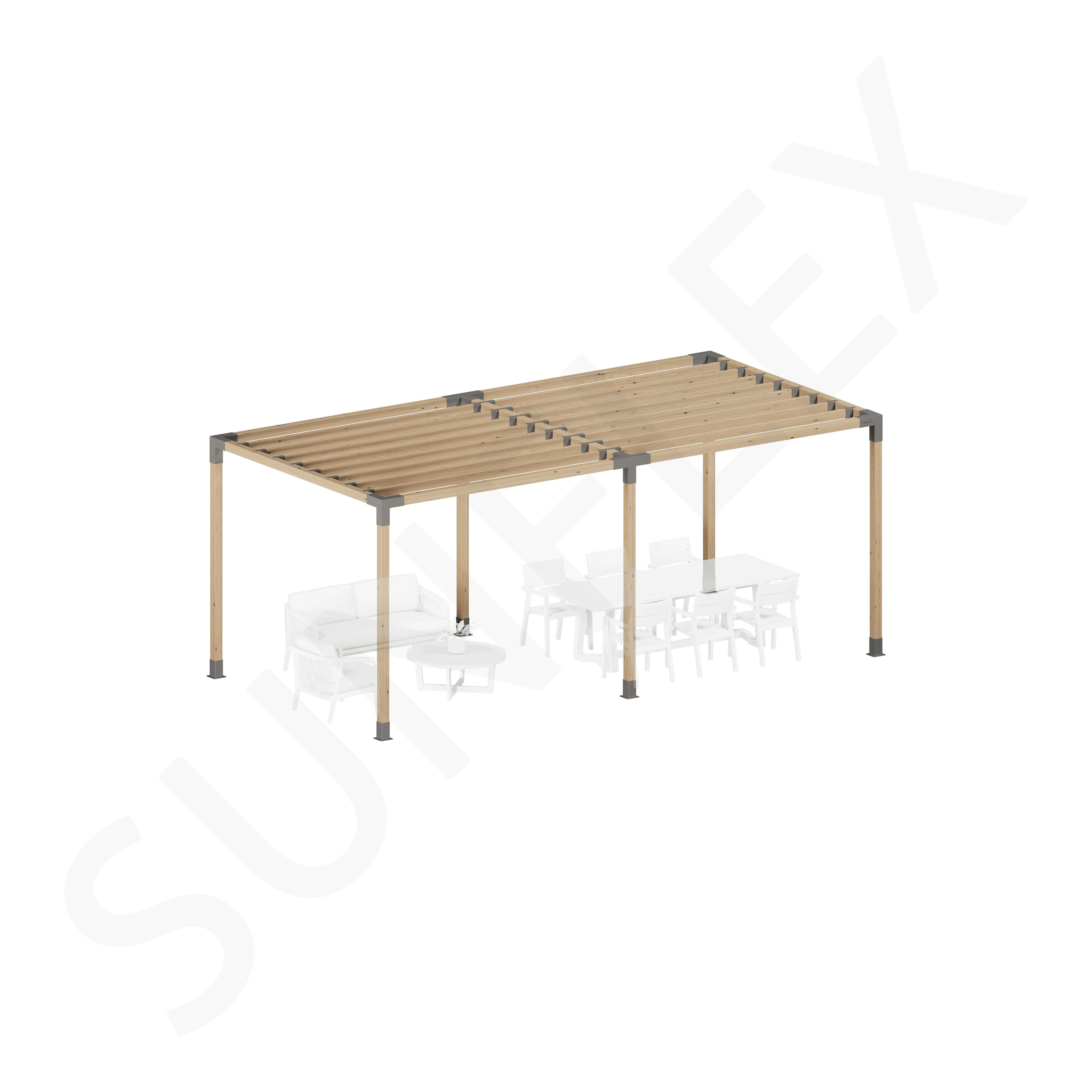 Pergola Set Including Wood
