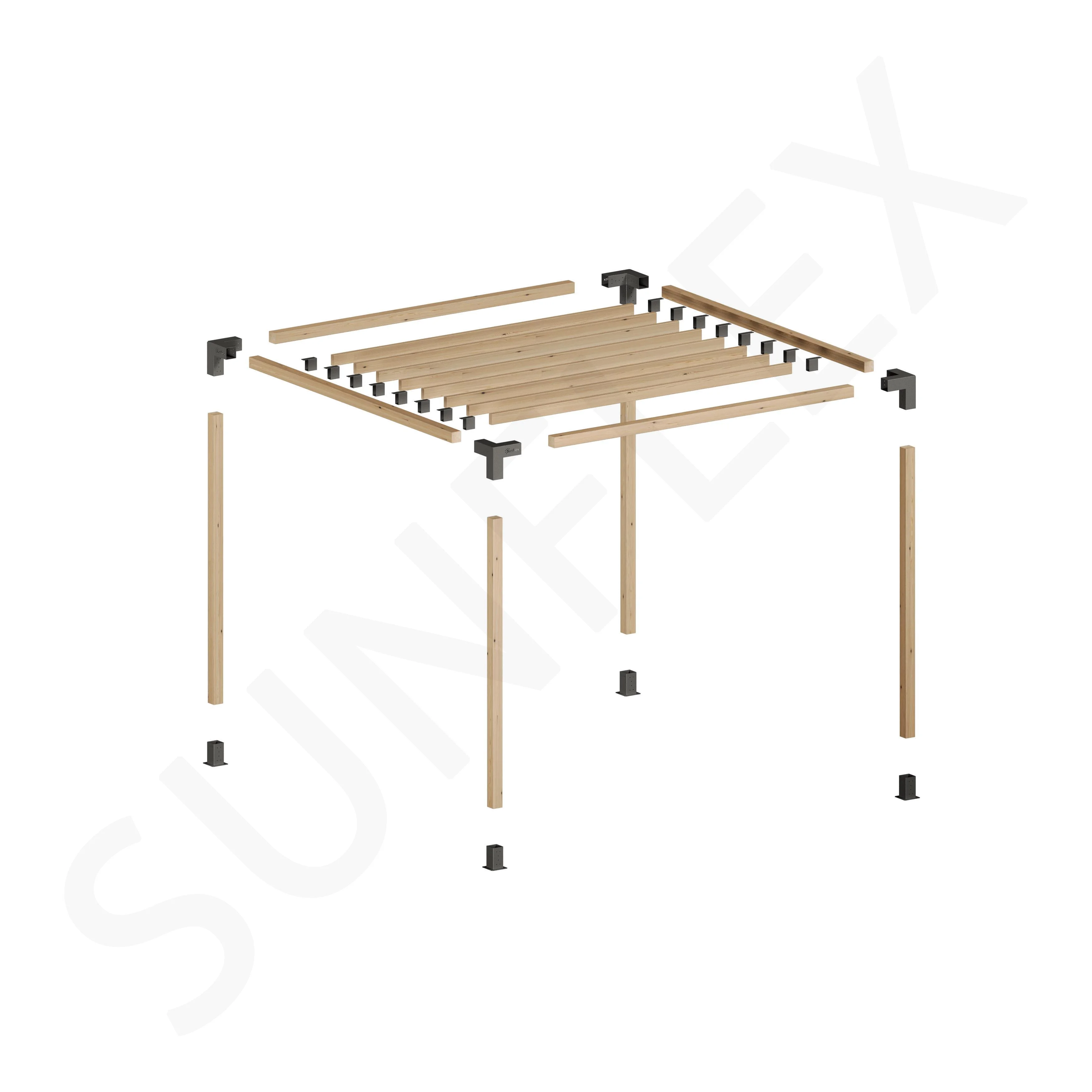 Pergola Set Including Wood