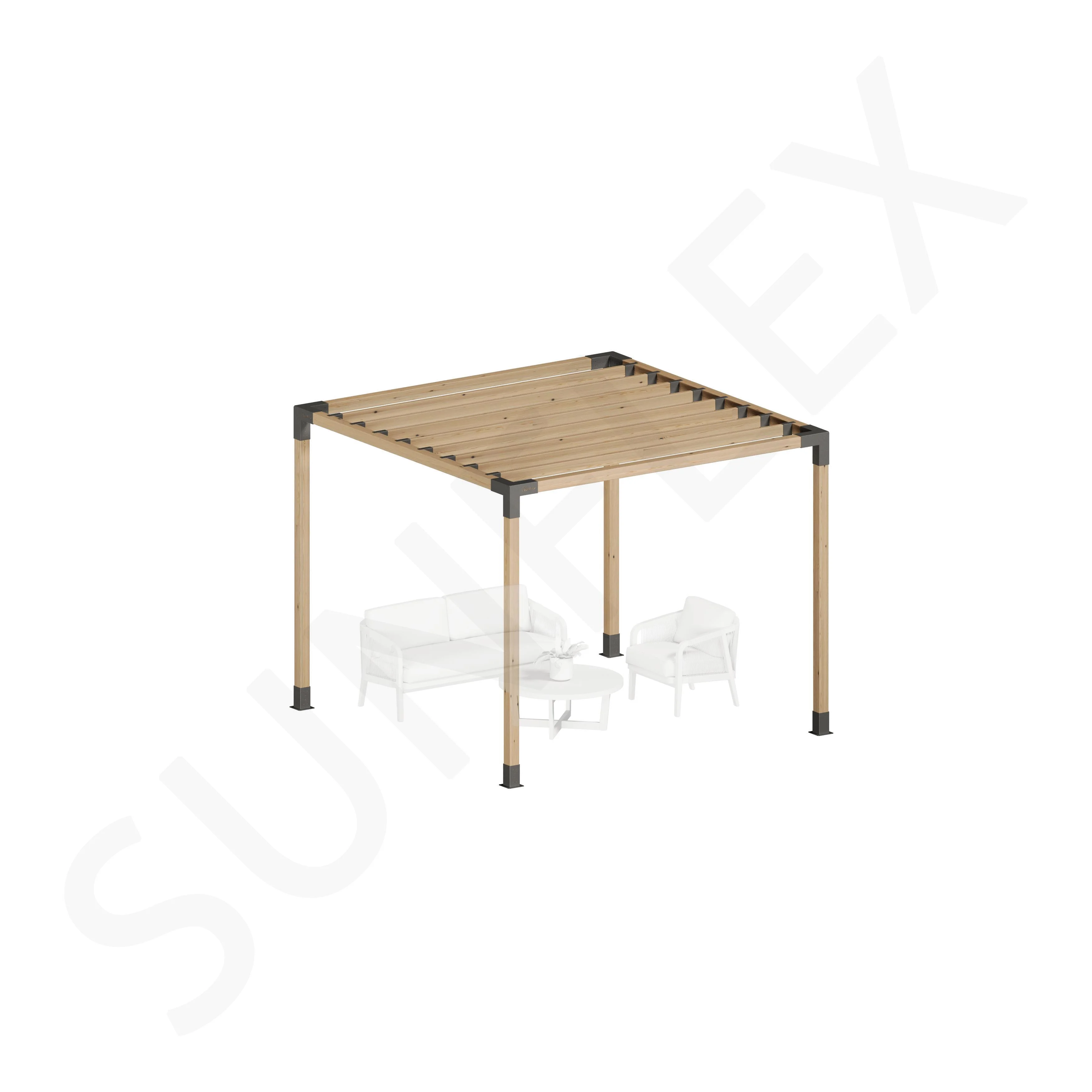 Pergola Set Including Wood