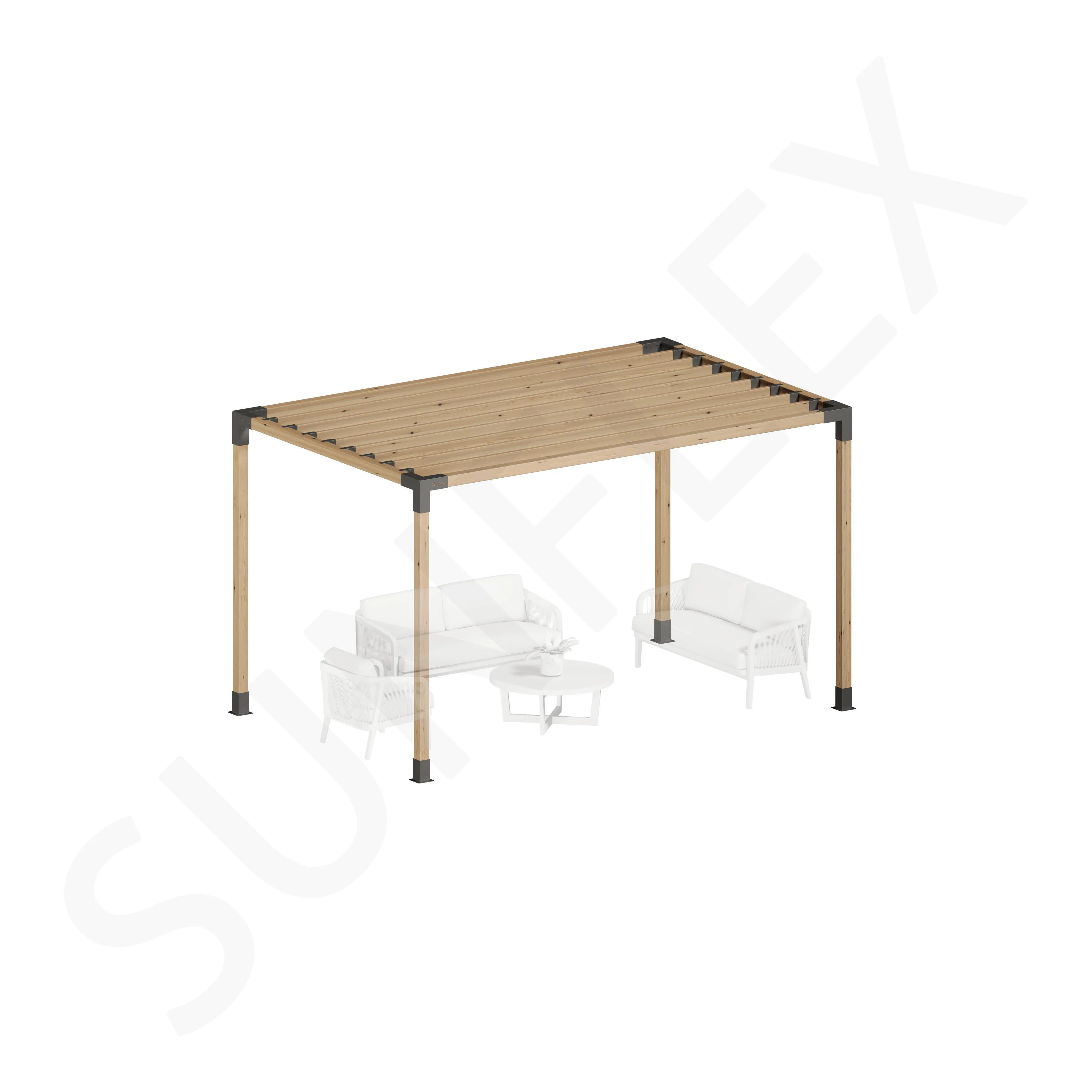 Pergola Set Including Wood