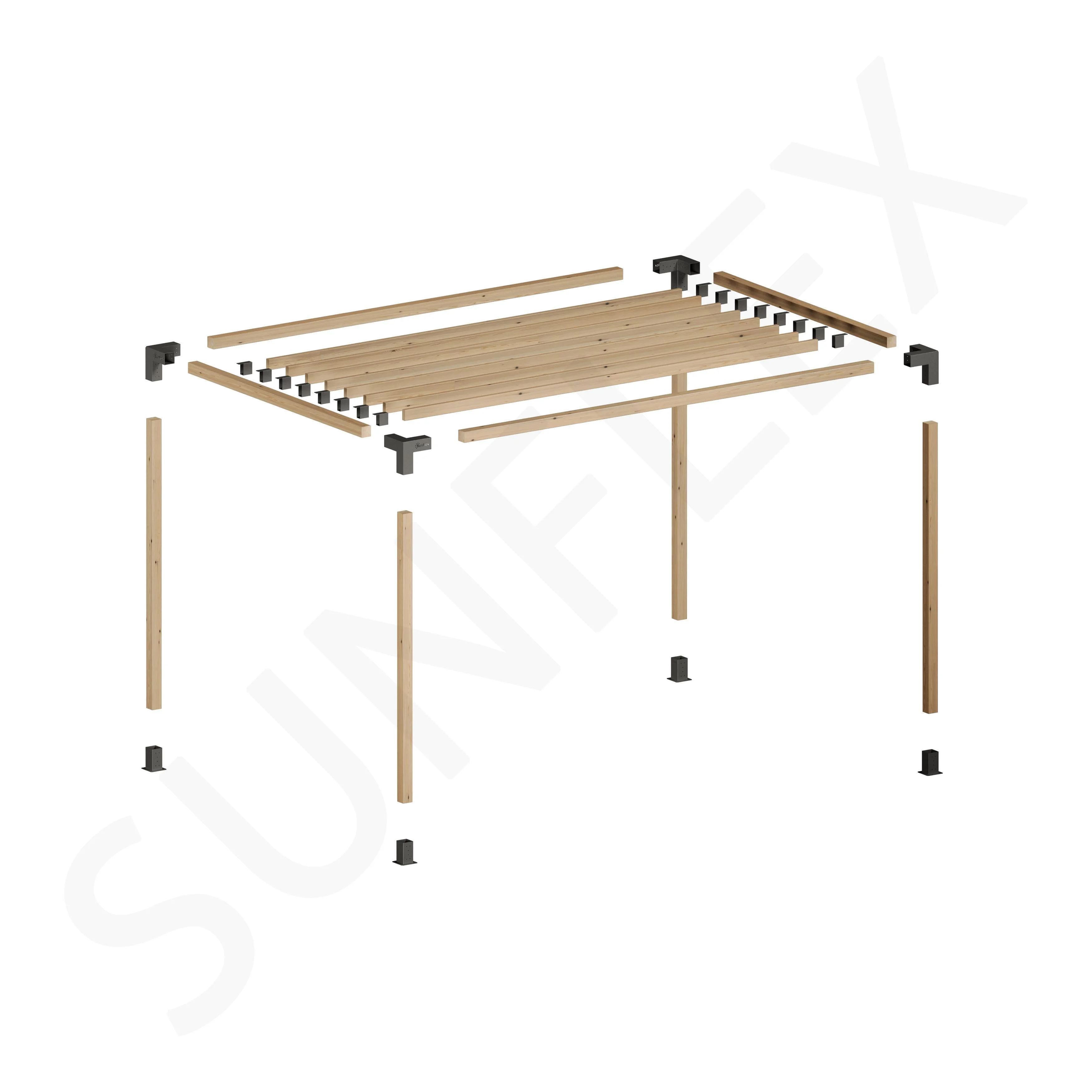 Pergola Set Including Wood