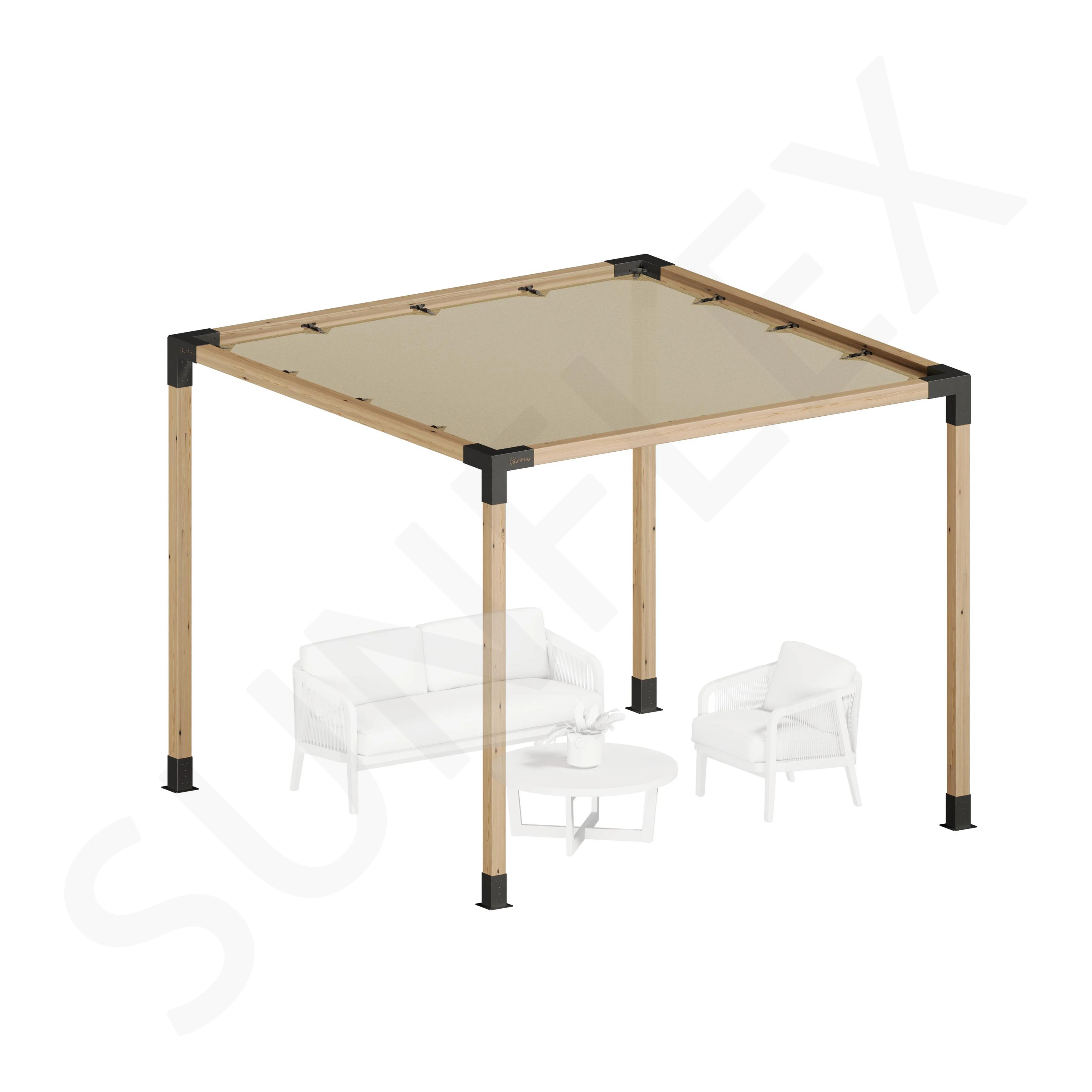 Pergola Set Including Wood