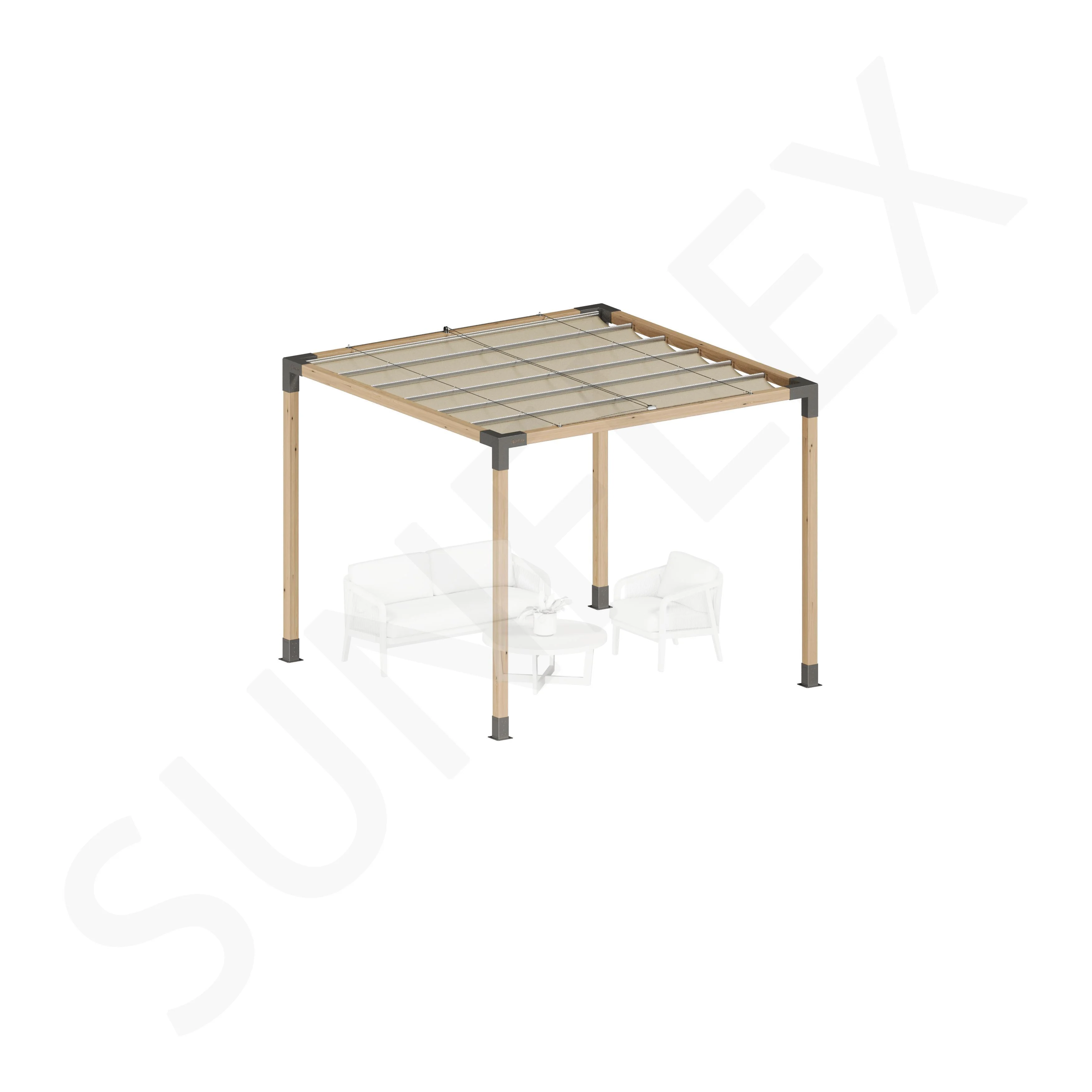 Pergola Set Including Wood