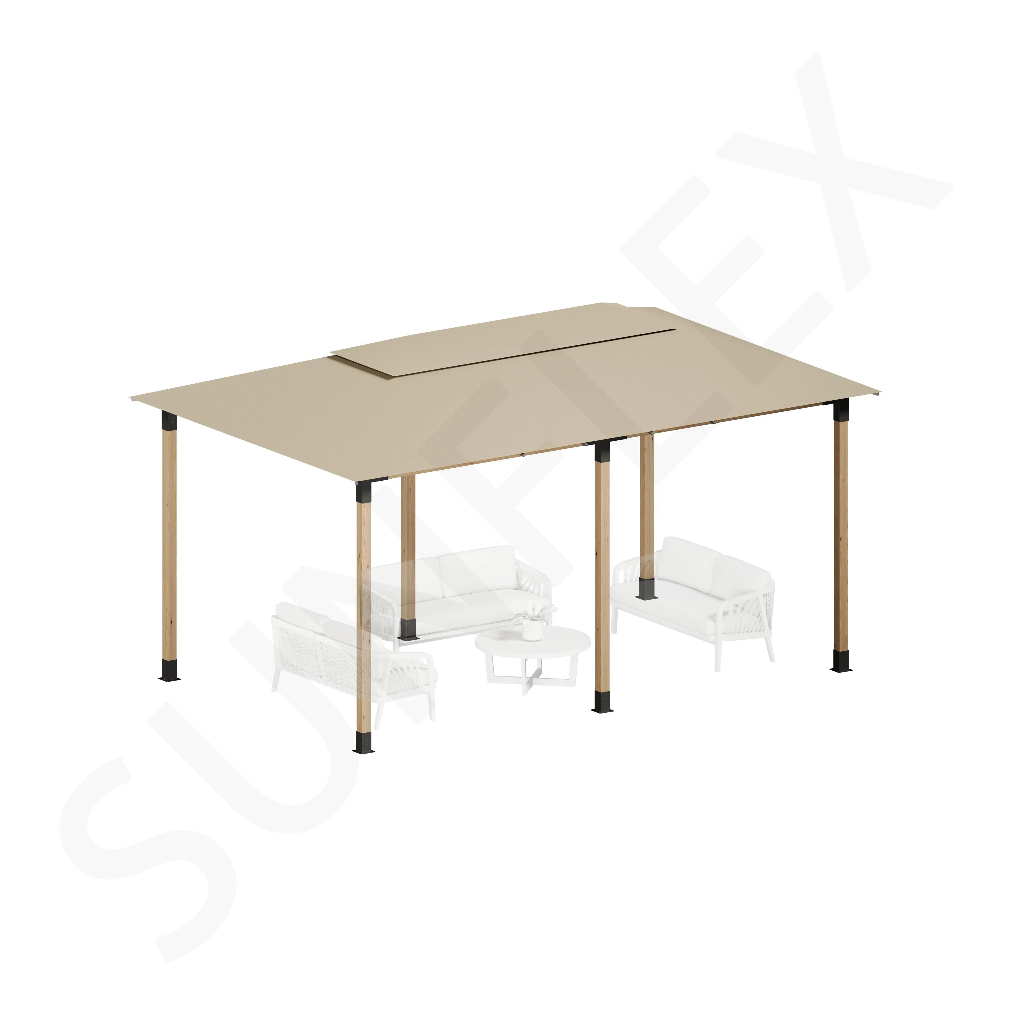 Pergola Set Including Wood