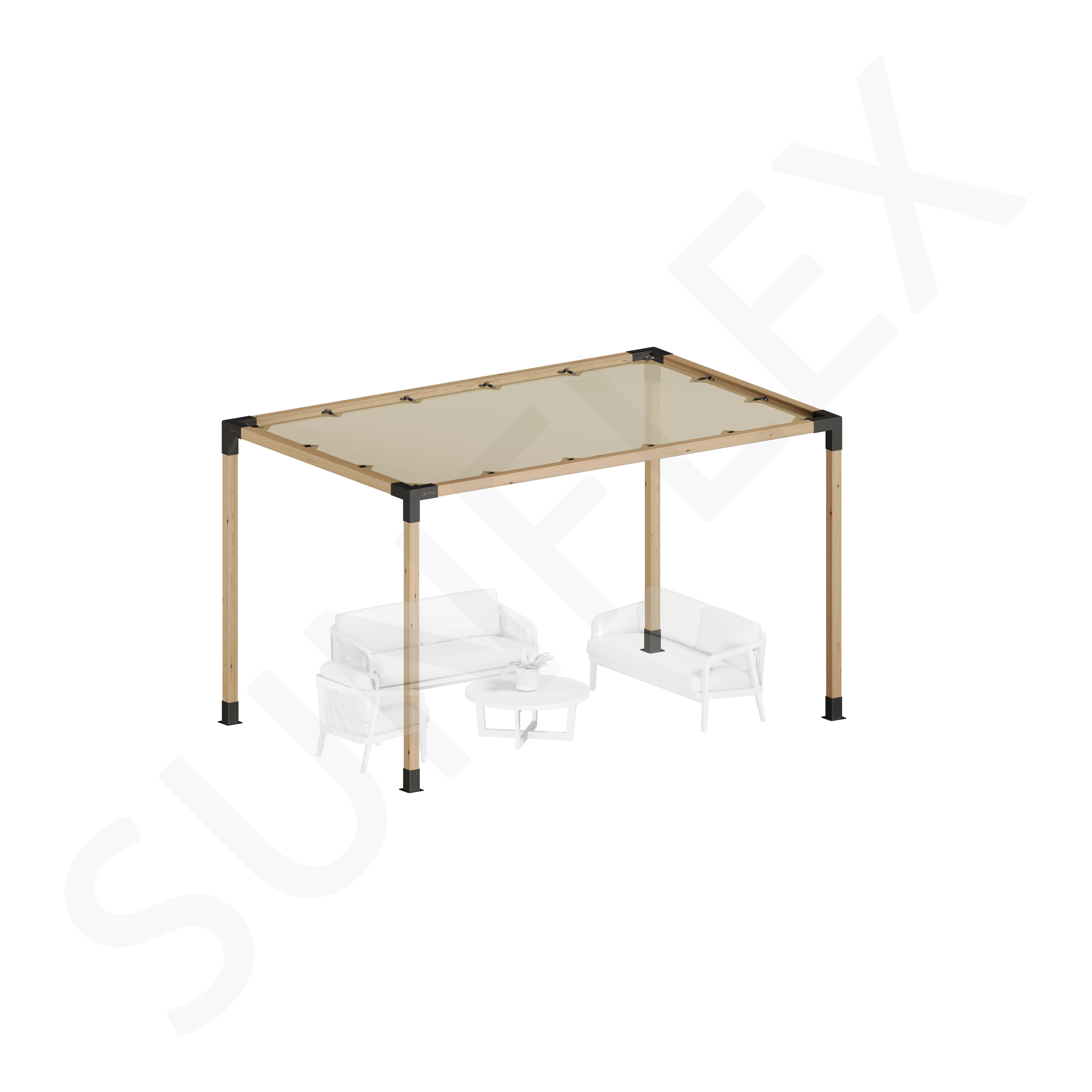 Pergola Set Including Wood