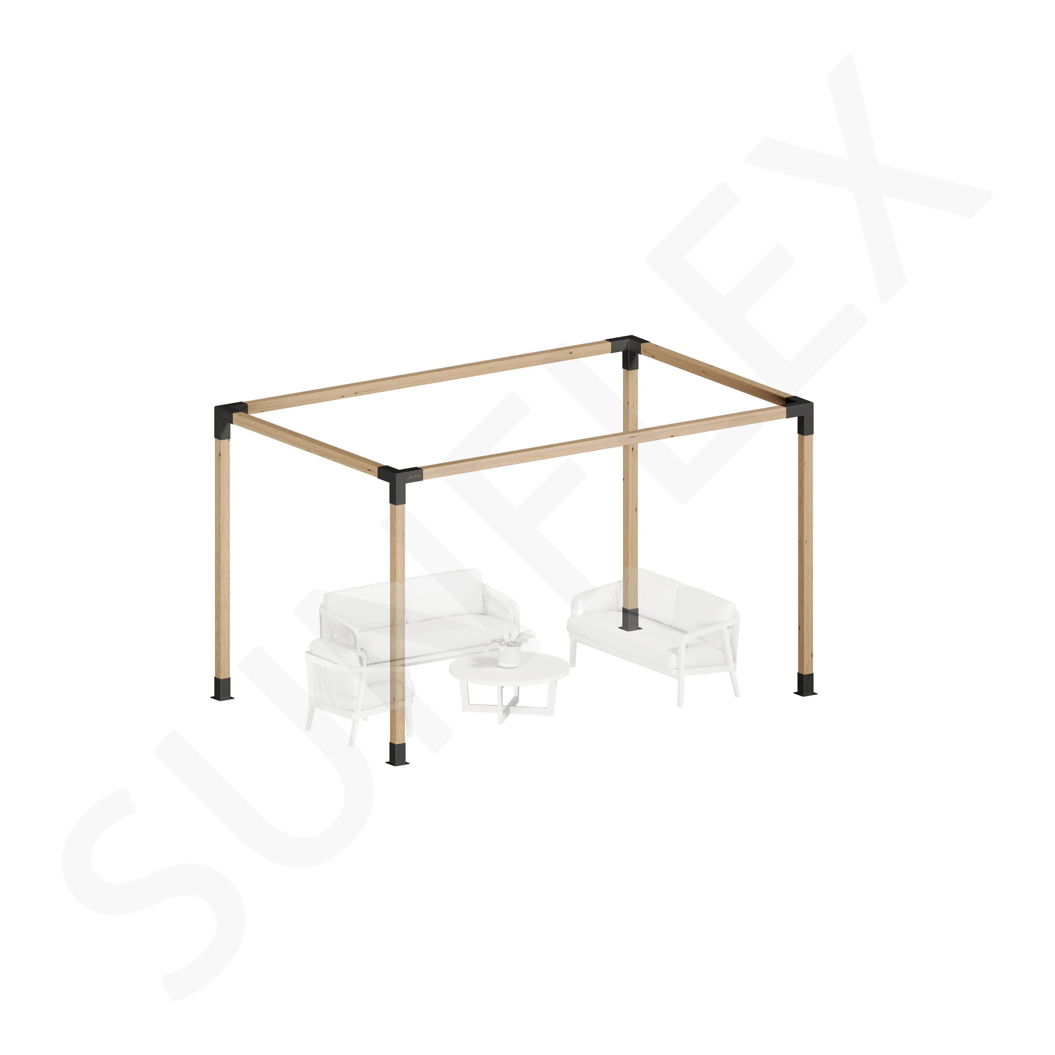 Pergola Set Including Wood
