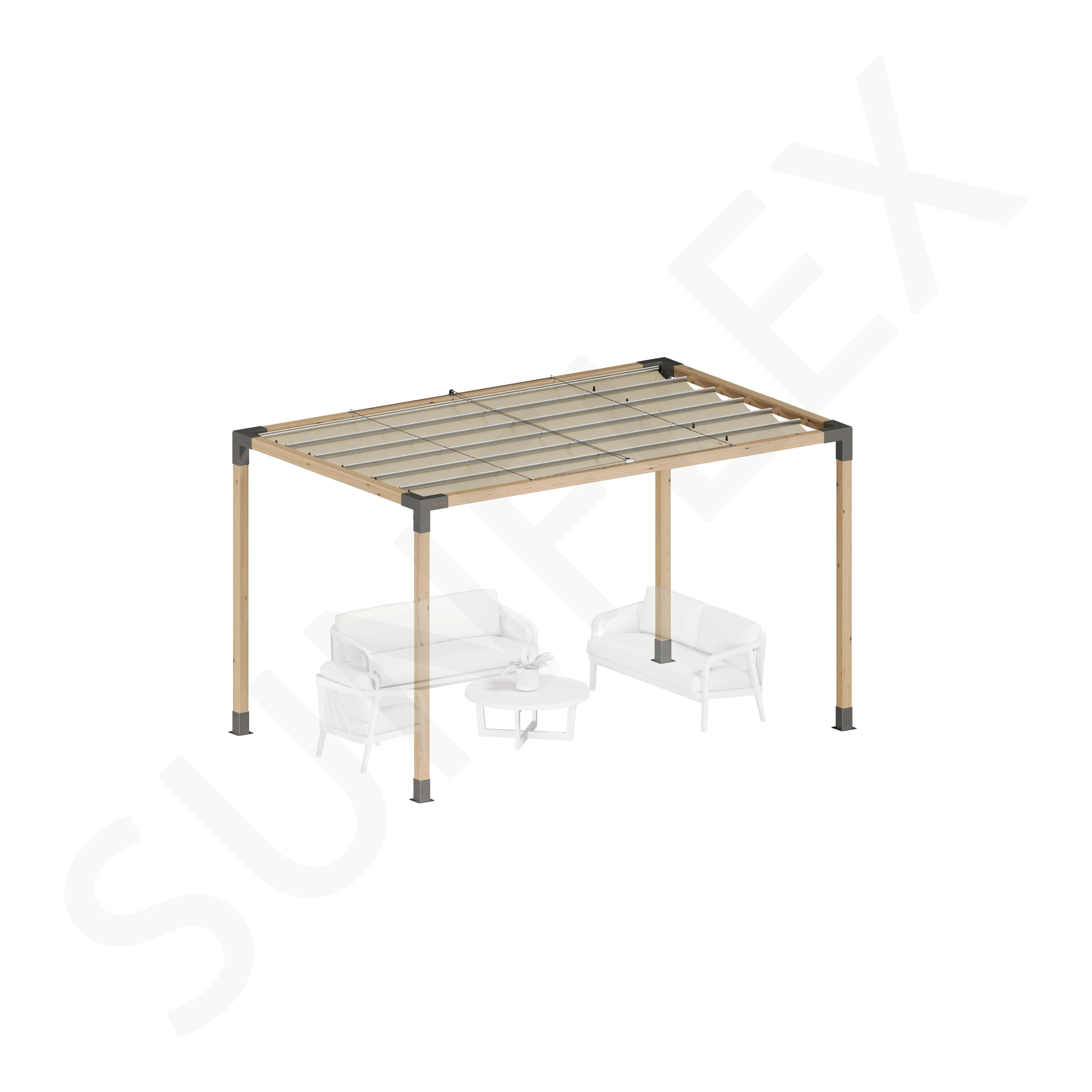 Pergola Set Including Wood