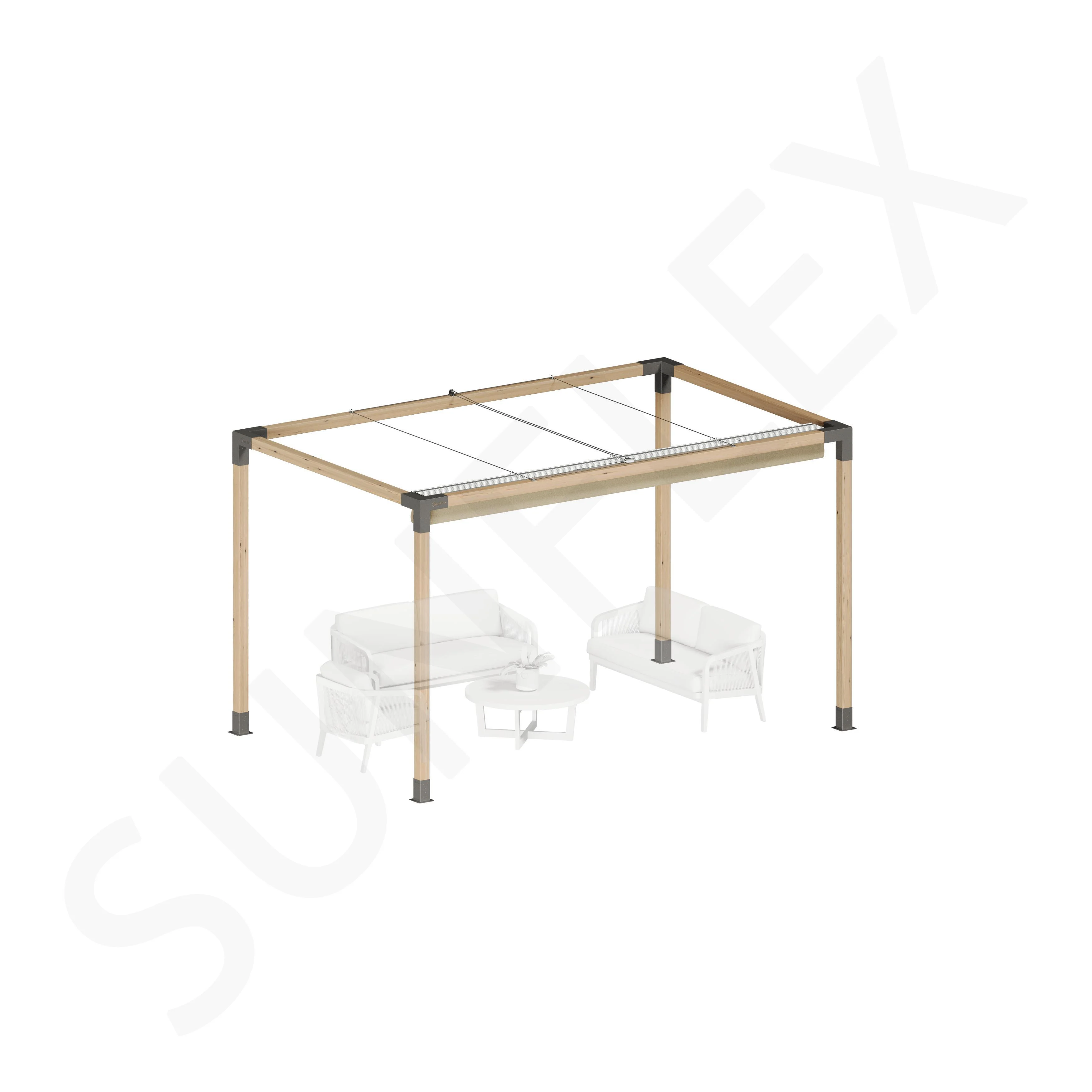 Pergola Set Including Wood