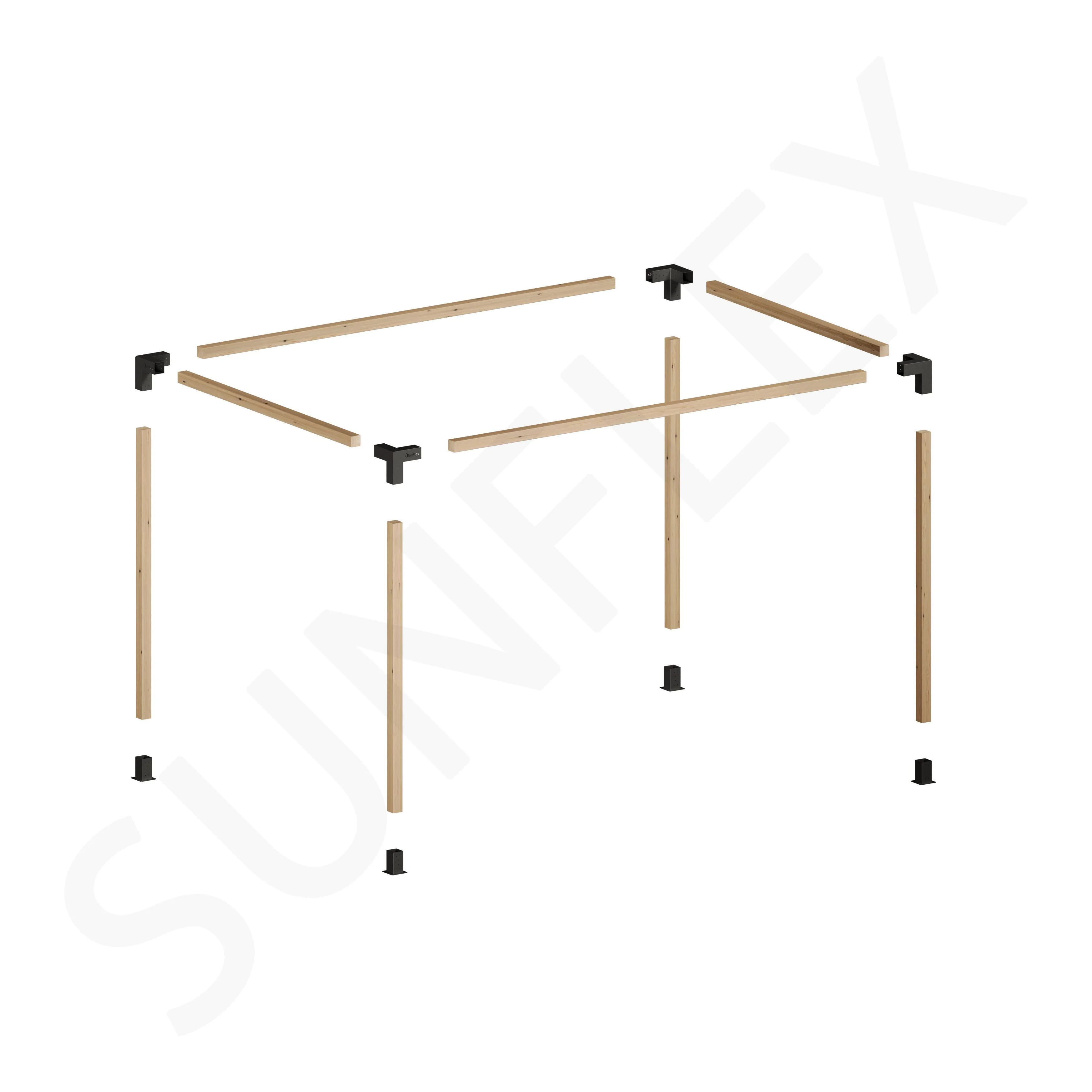 Pergola Set Including Wood