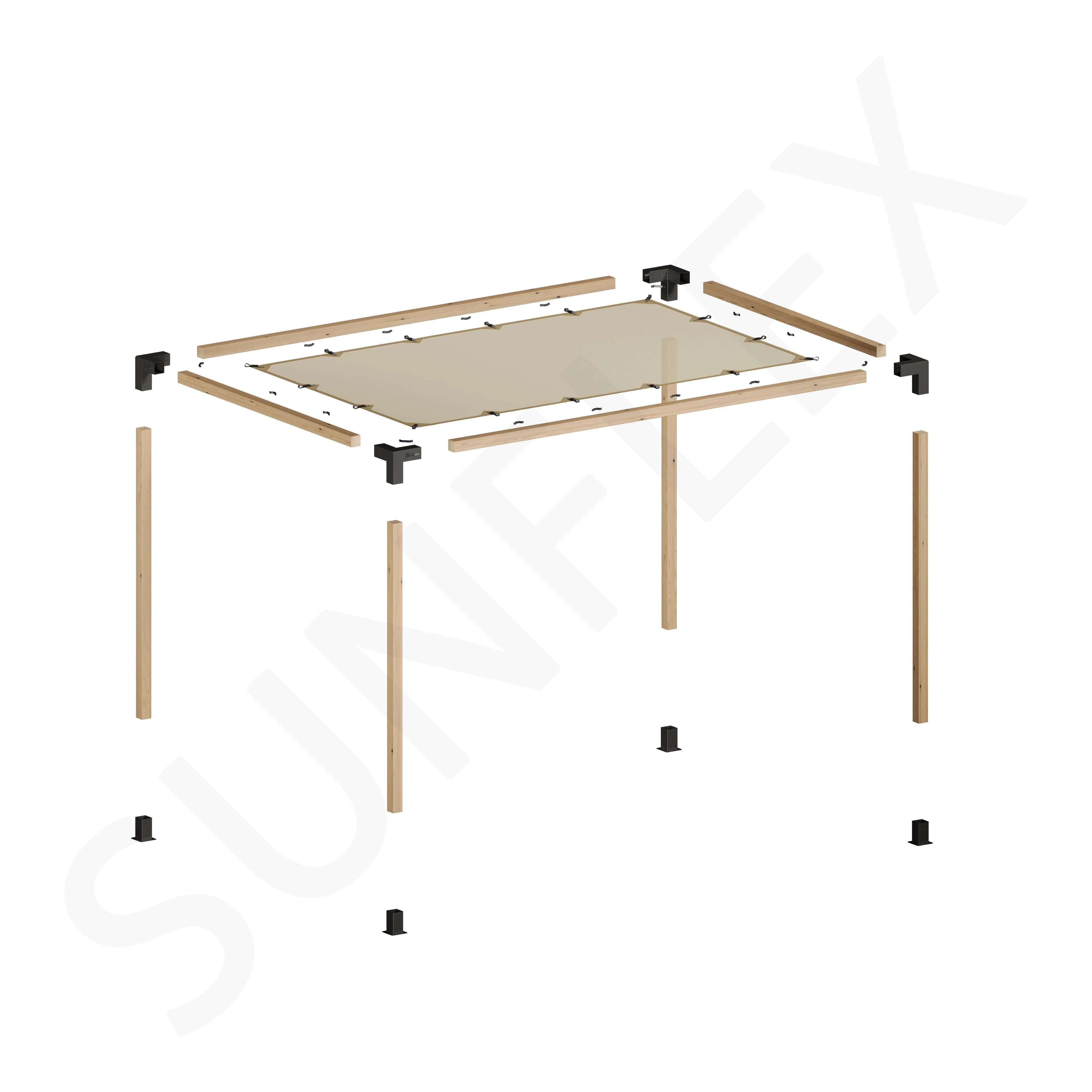 Pergola Set Including Wood