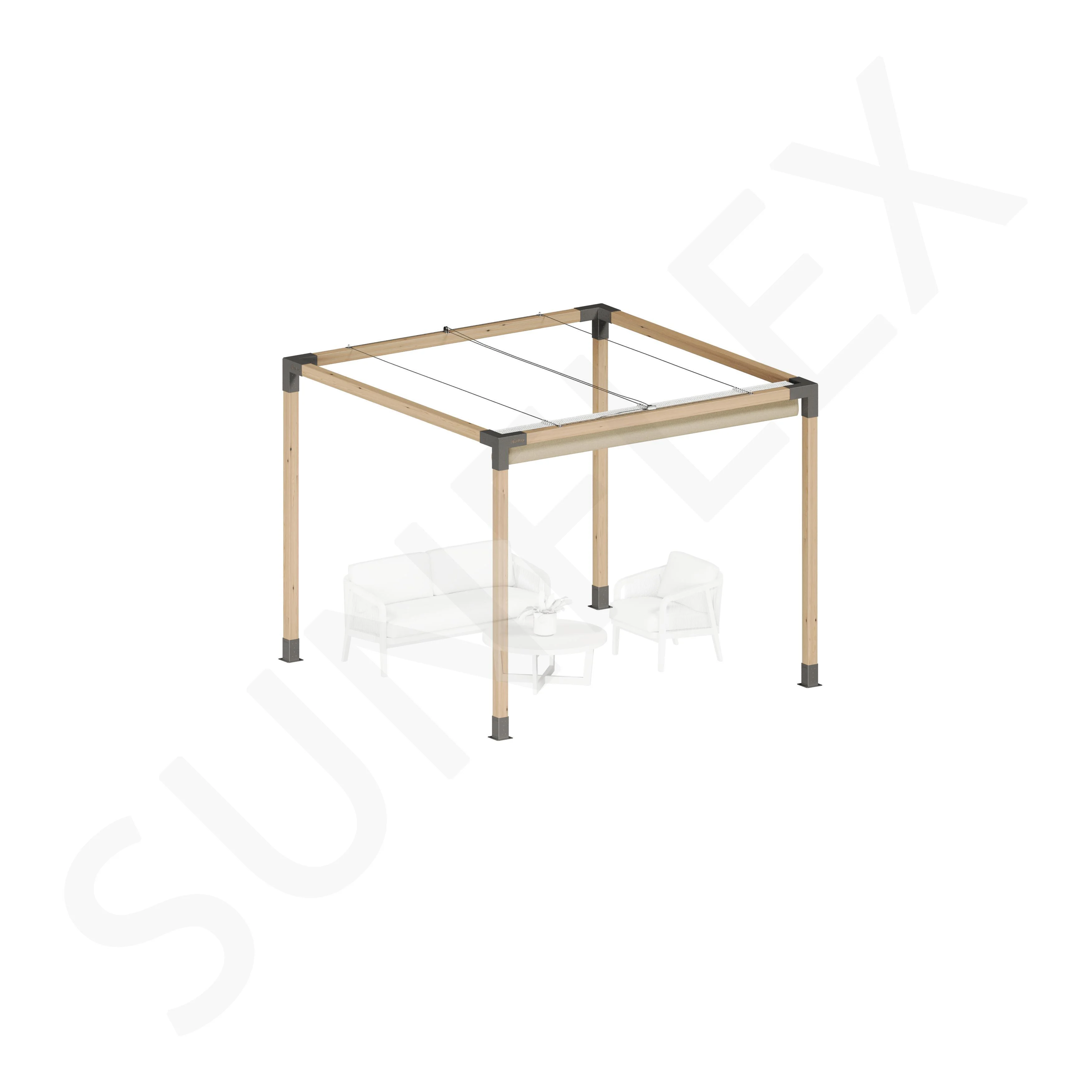Pergola Set Including Wood
