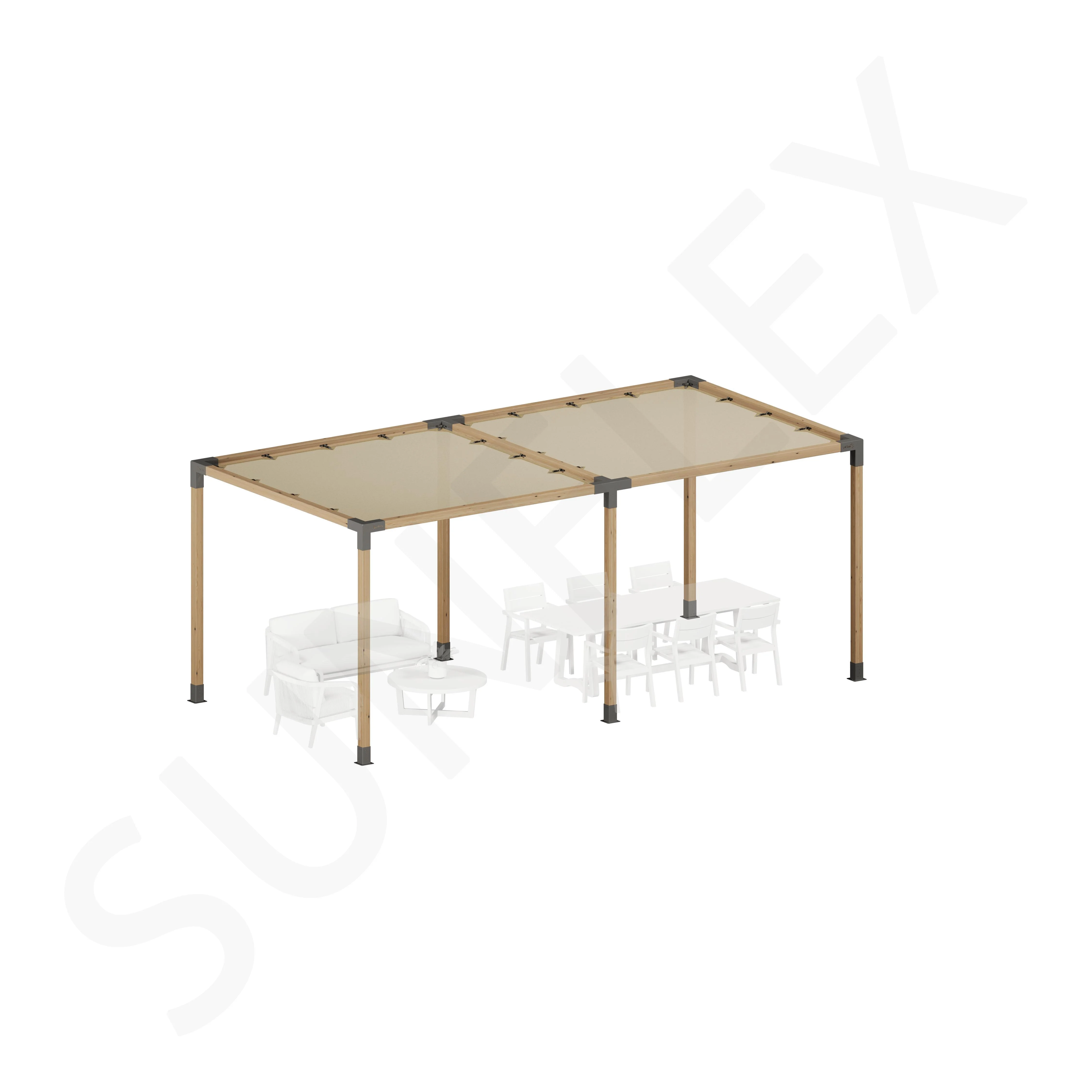 Pergola Set Including Wood
