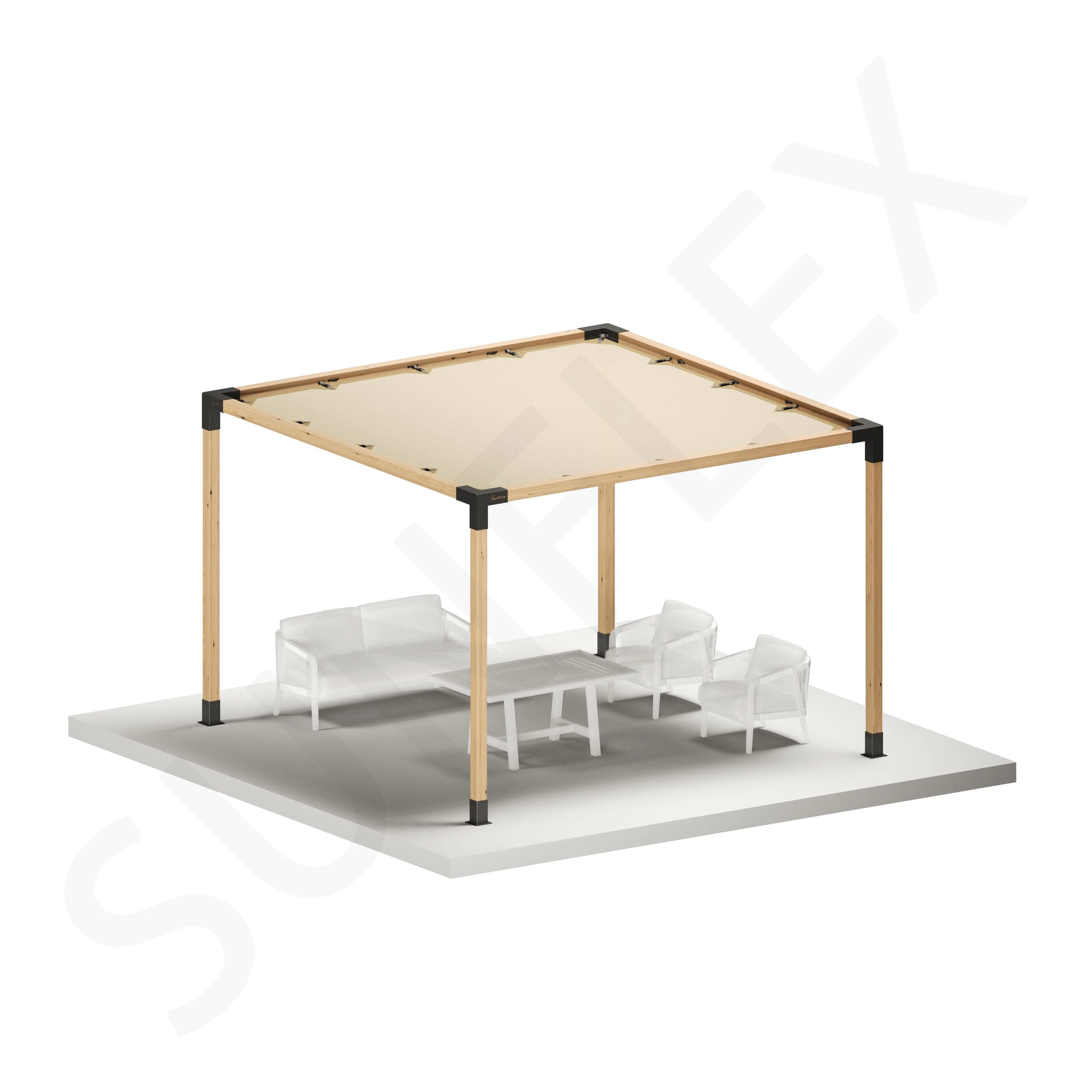 Pergola Set Including Wood
