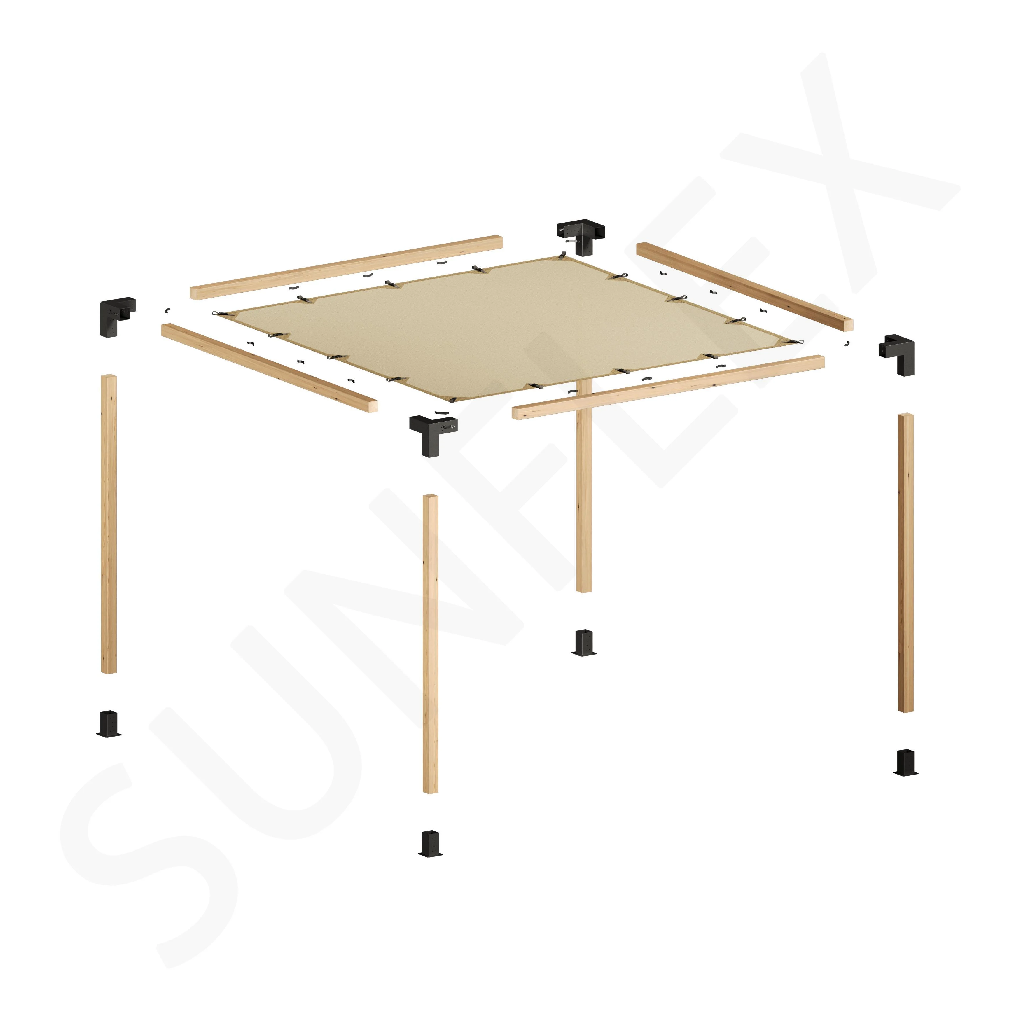 Pergola Set Including Wood