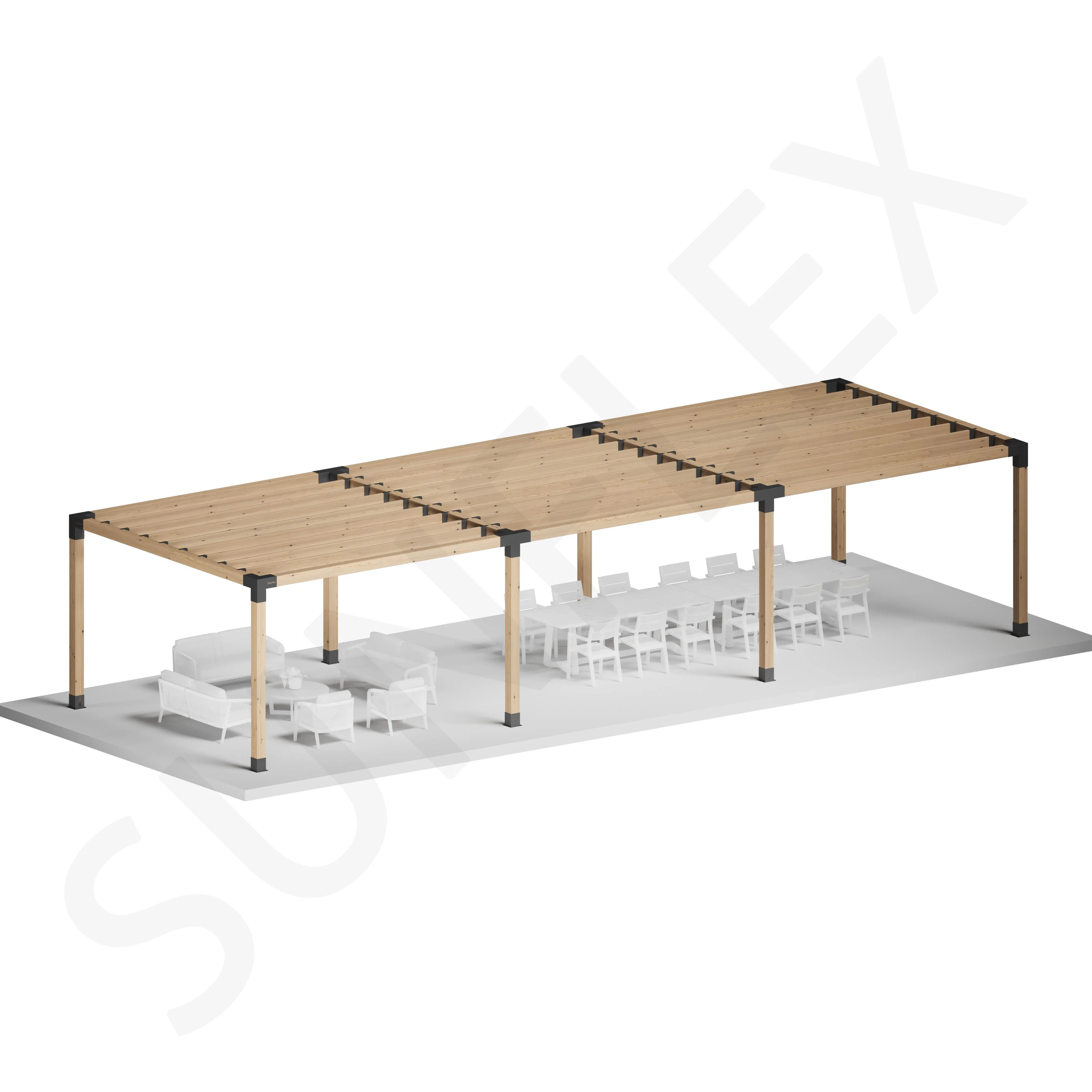 Sunflex Pergola Set Including Timber