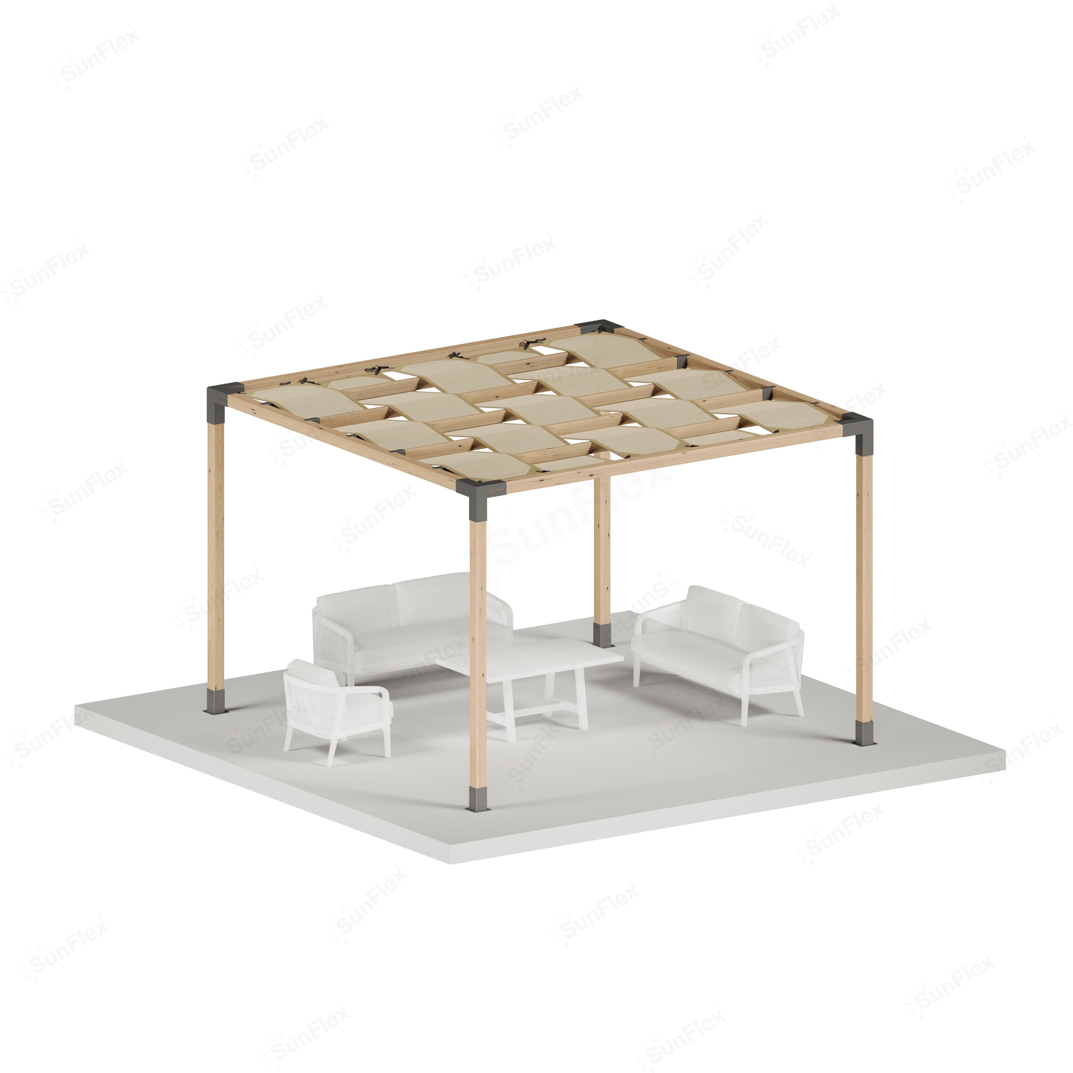 Pergola Set Including Wood