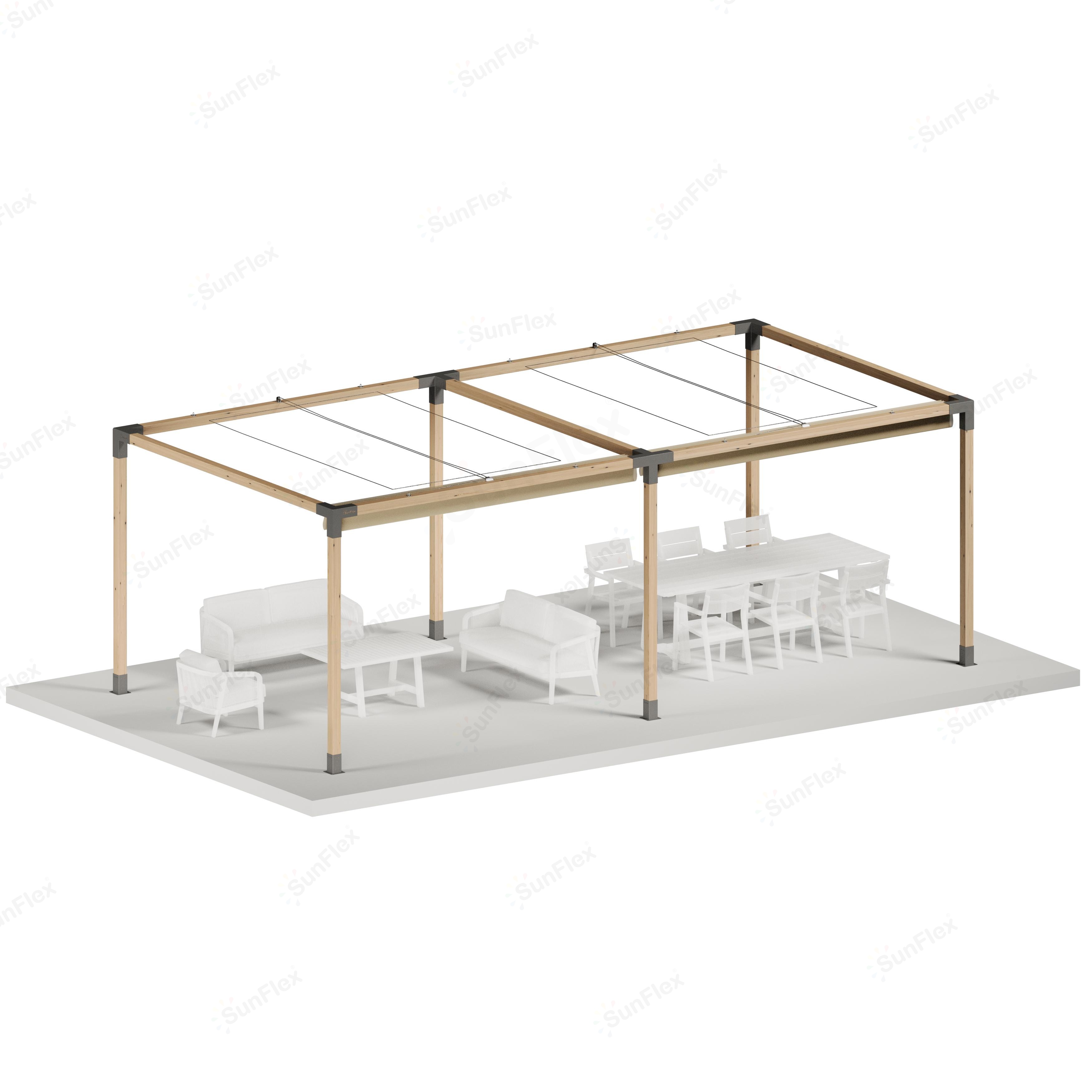 Pergola Set Including Wood