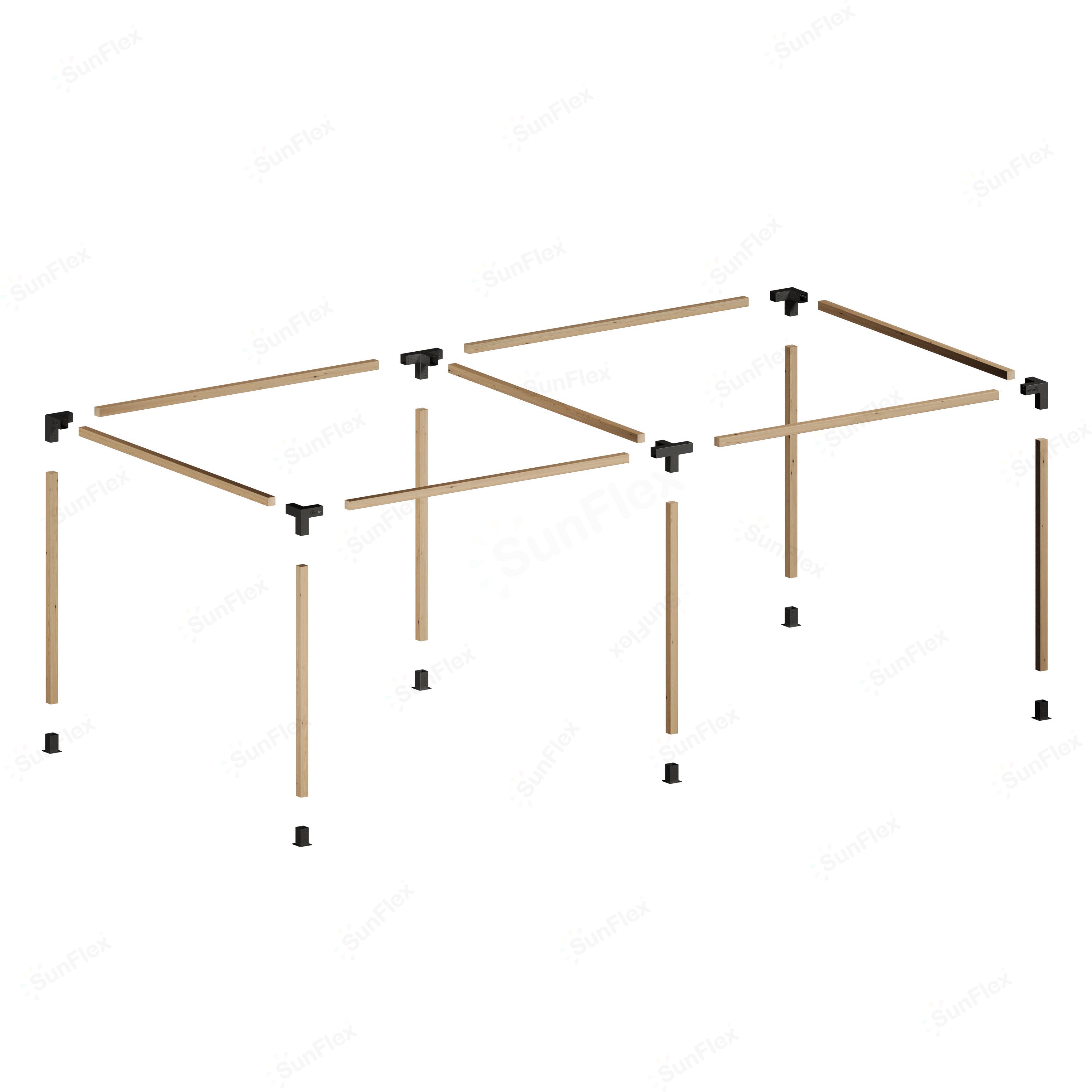 Pergola Set Including Wood