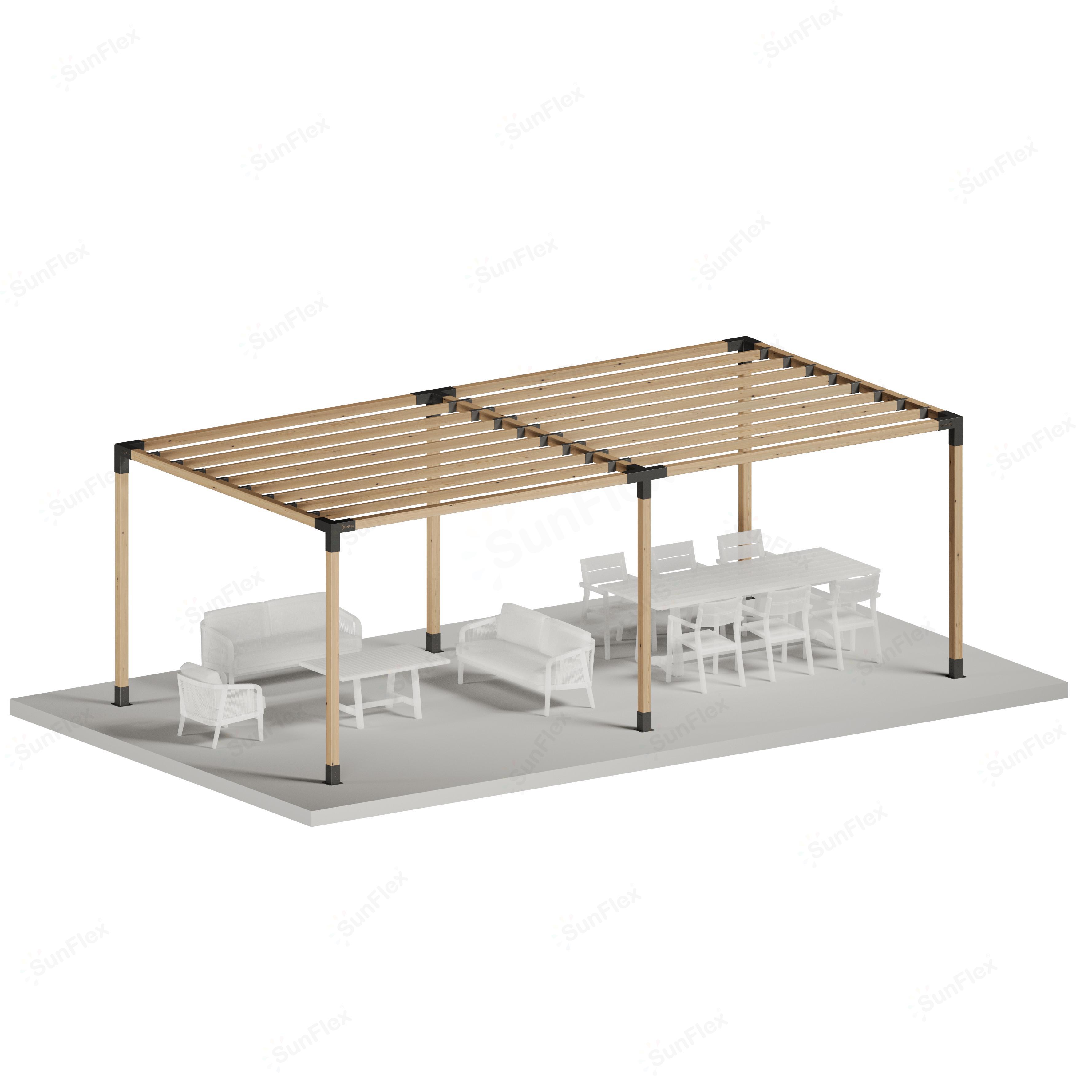 Pergola Set Including Wood
