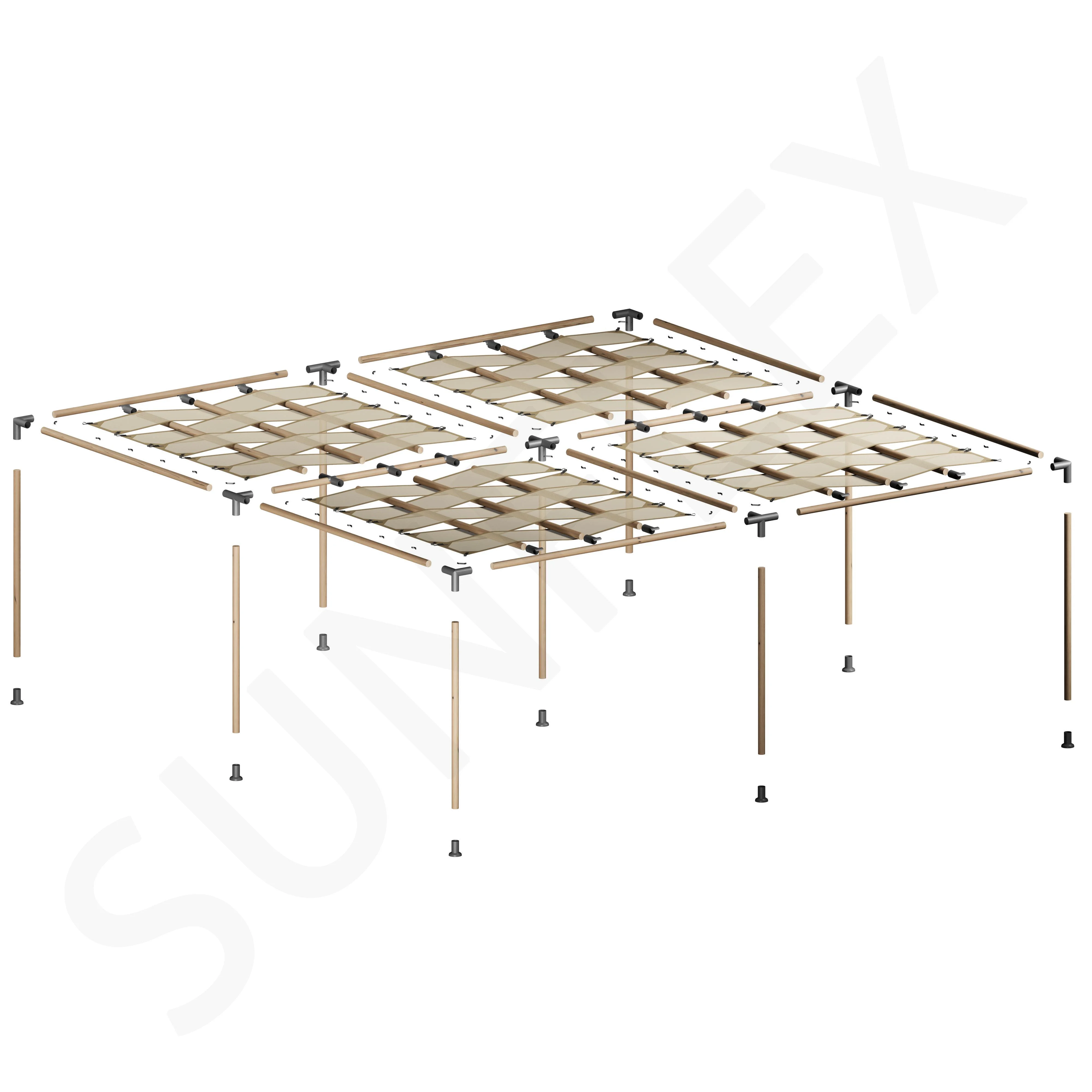 Pergola Set Including Wood