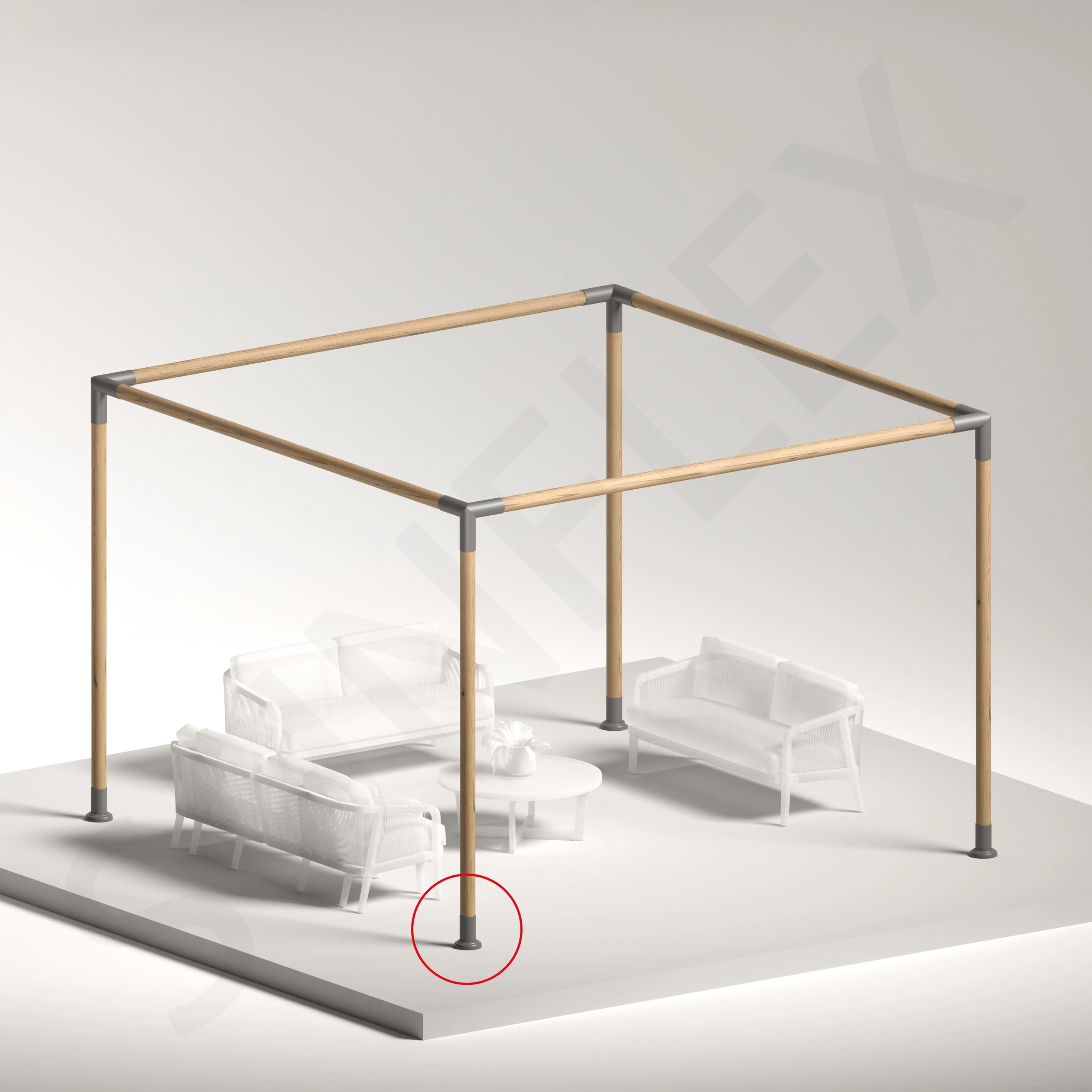 Floor and Wall Mounting Bracket