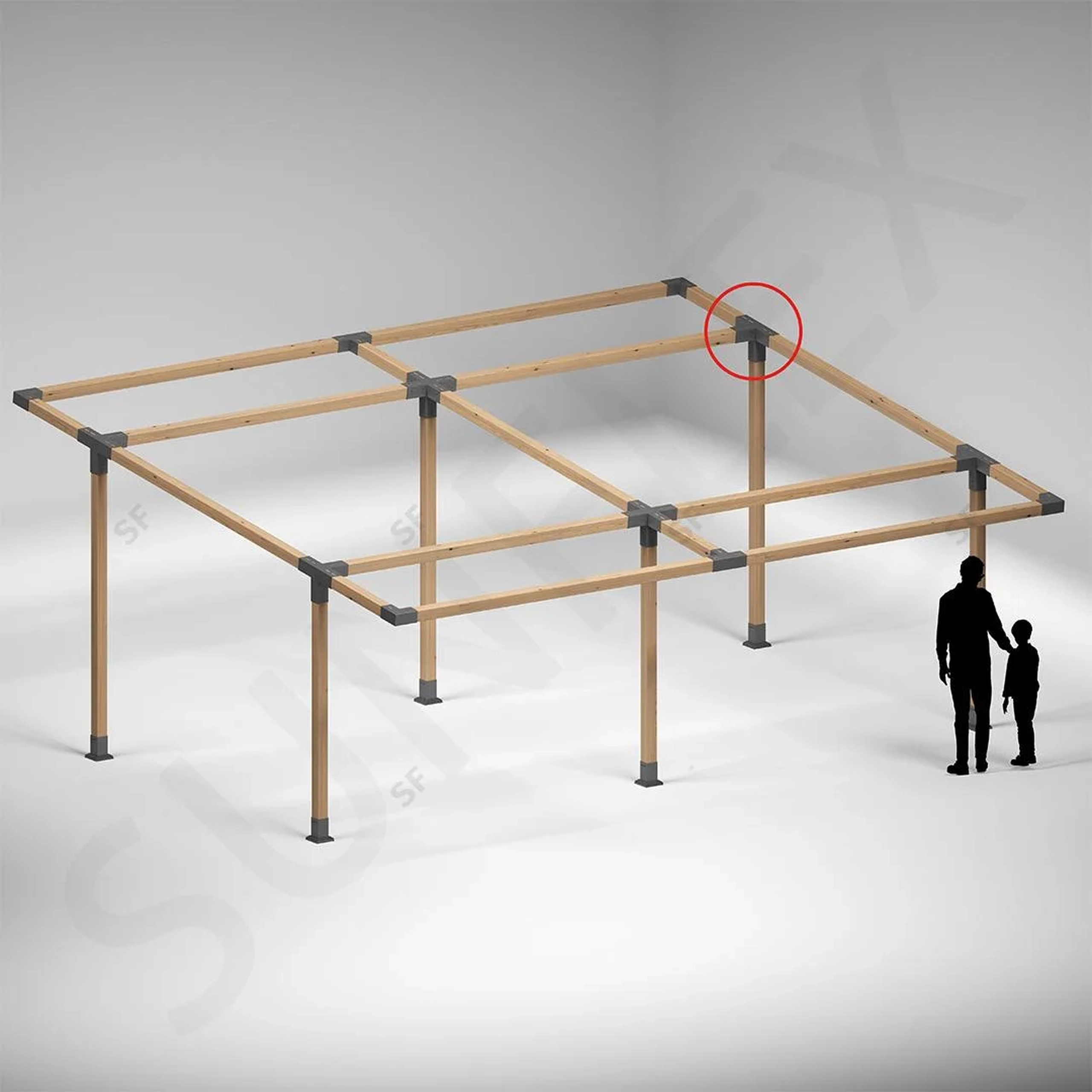 4-Arm Right Side Middle Connection
