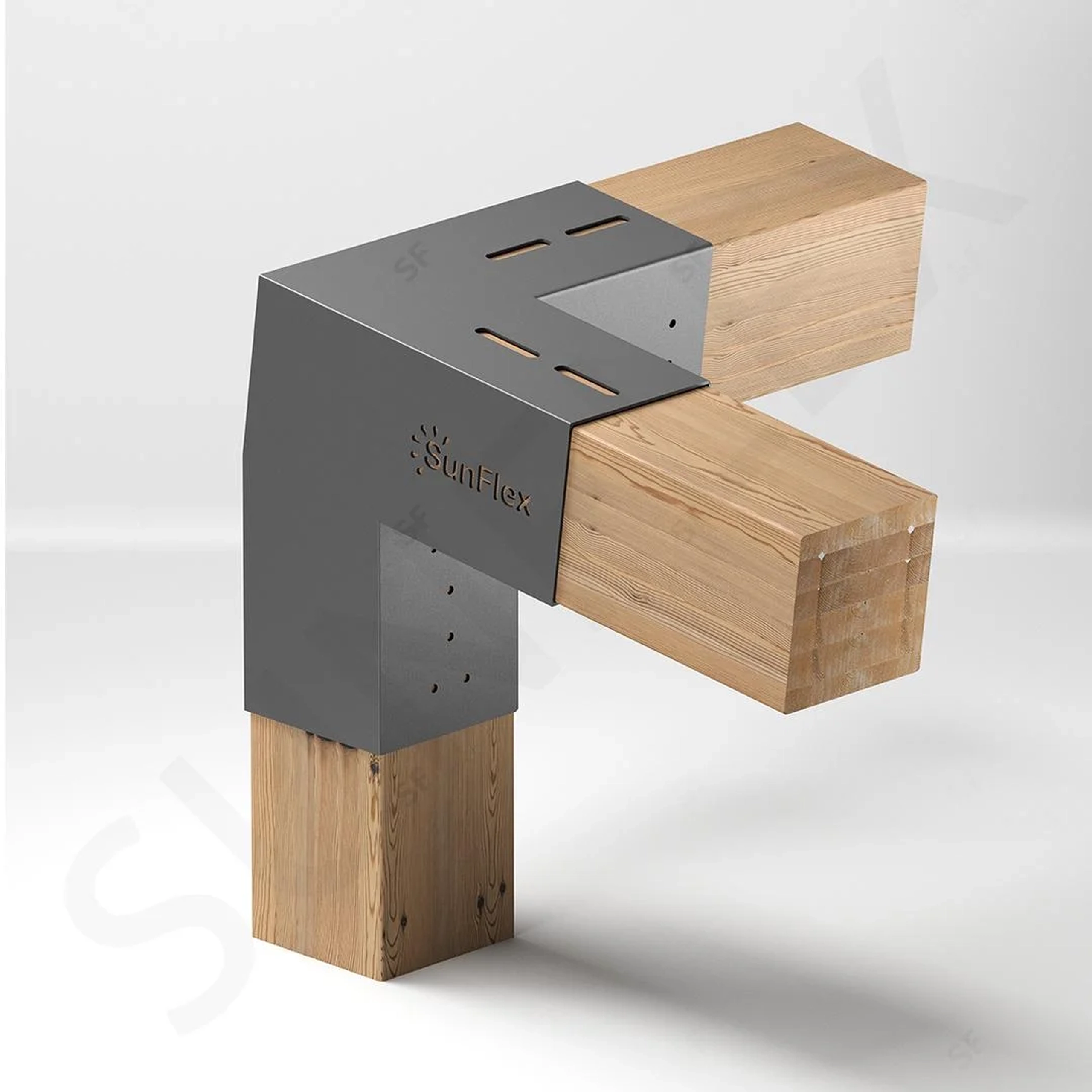 3 Arm Left Long Corner Connection
