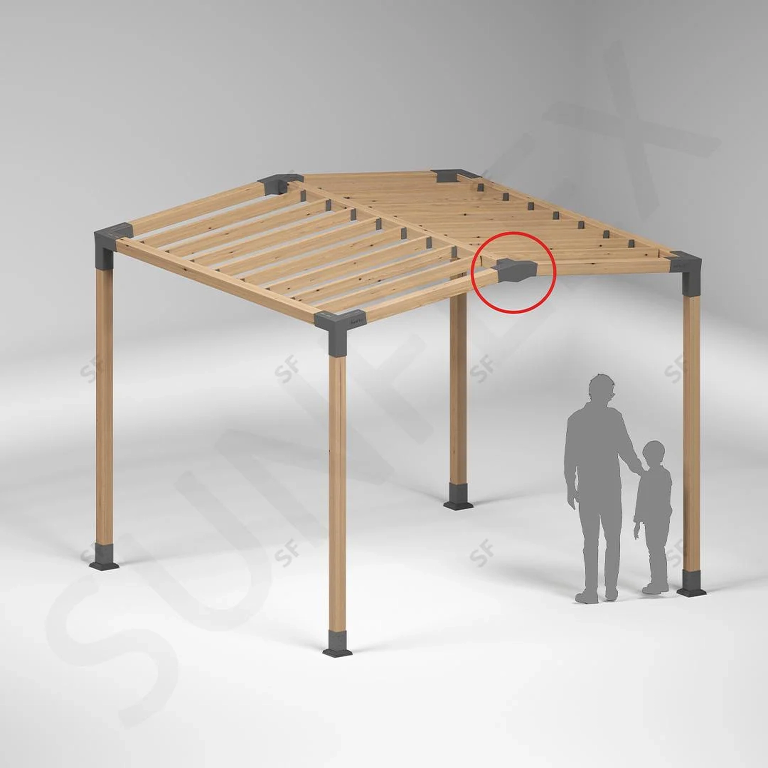 3 Arm Edge Ridge Bracket