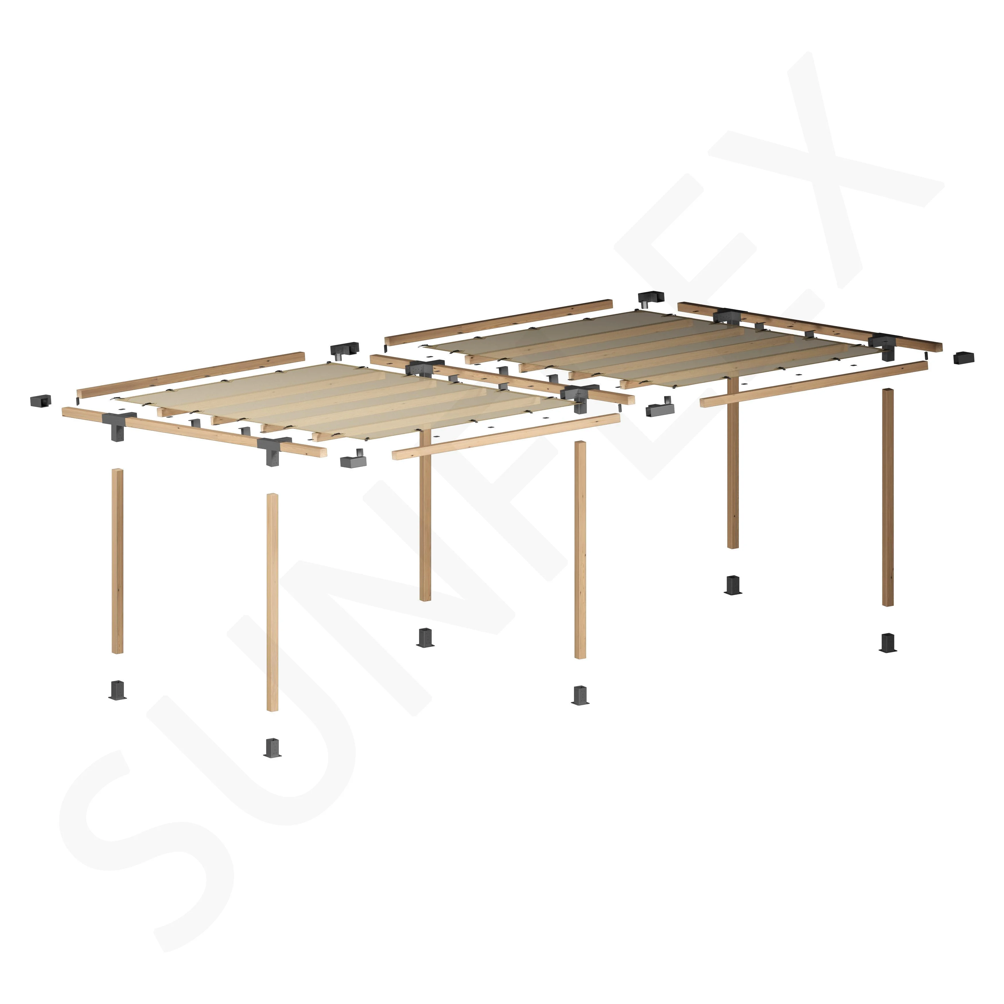 Pergola Set Including Wood
