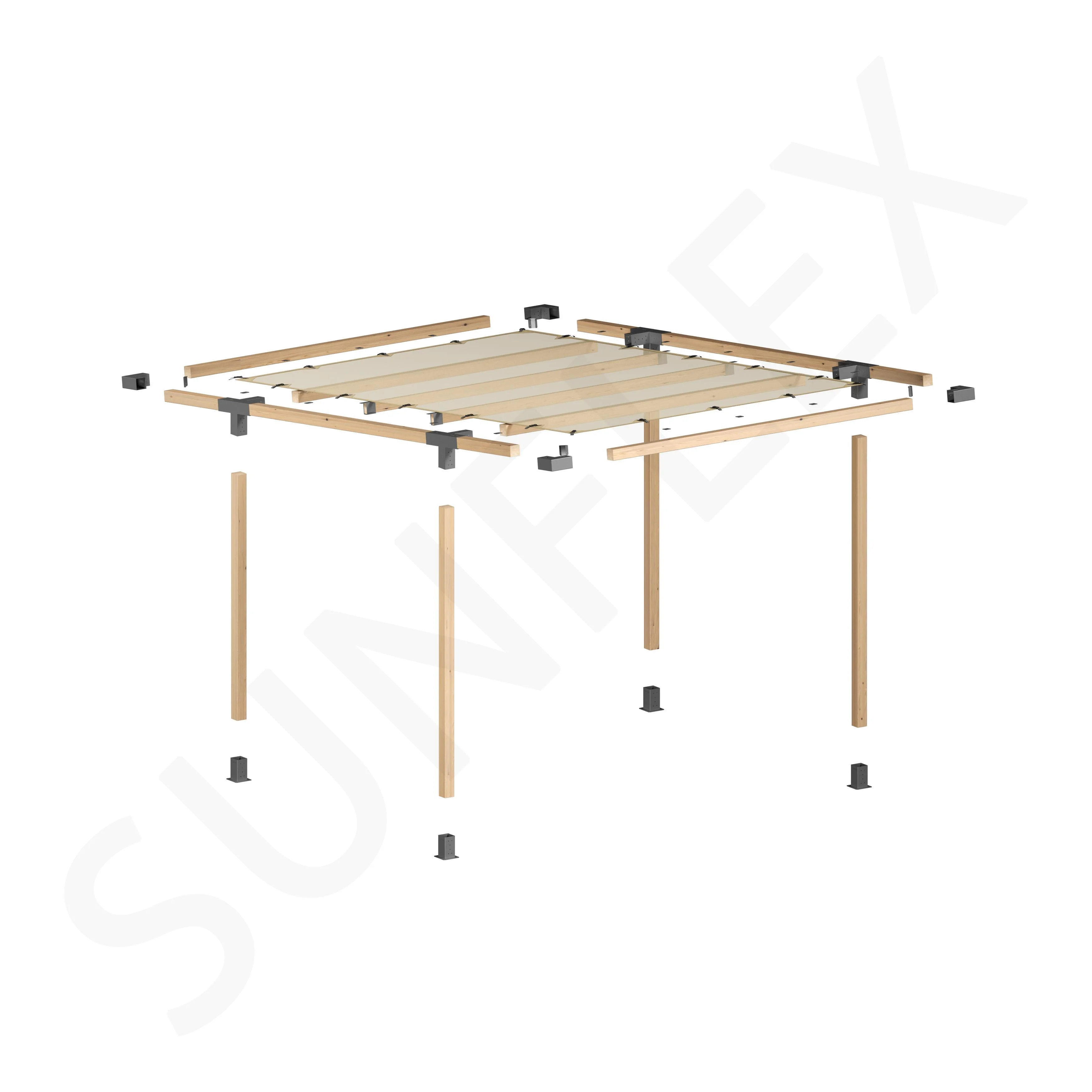 Pergola Set Including Wood