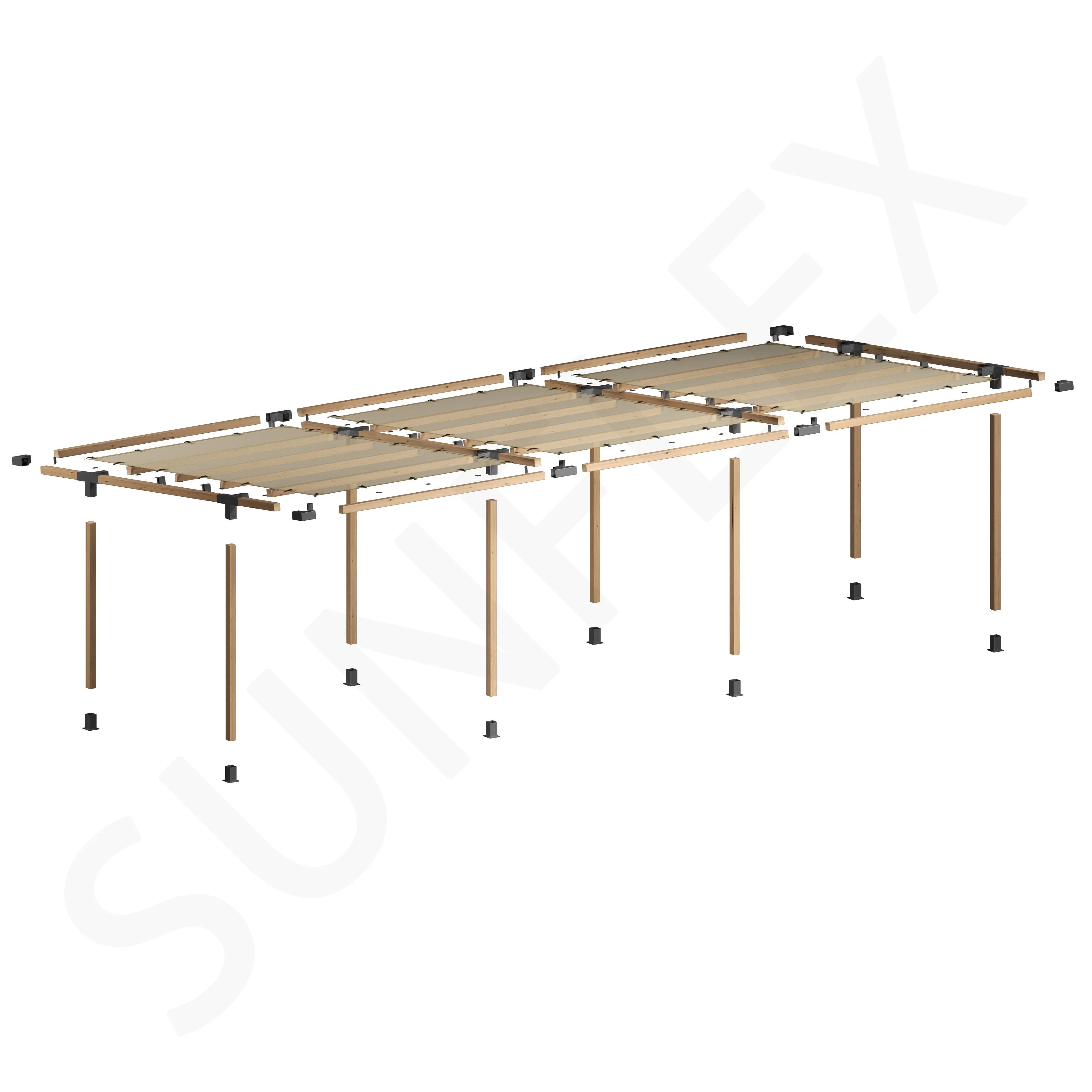 Pergola Set Including Wood