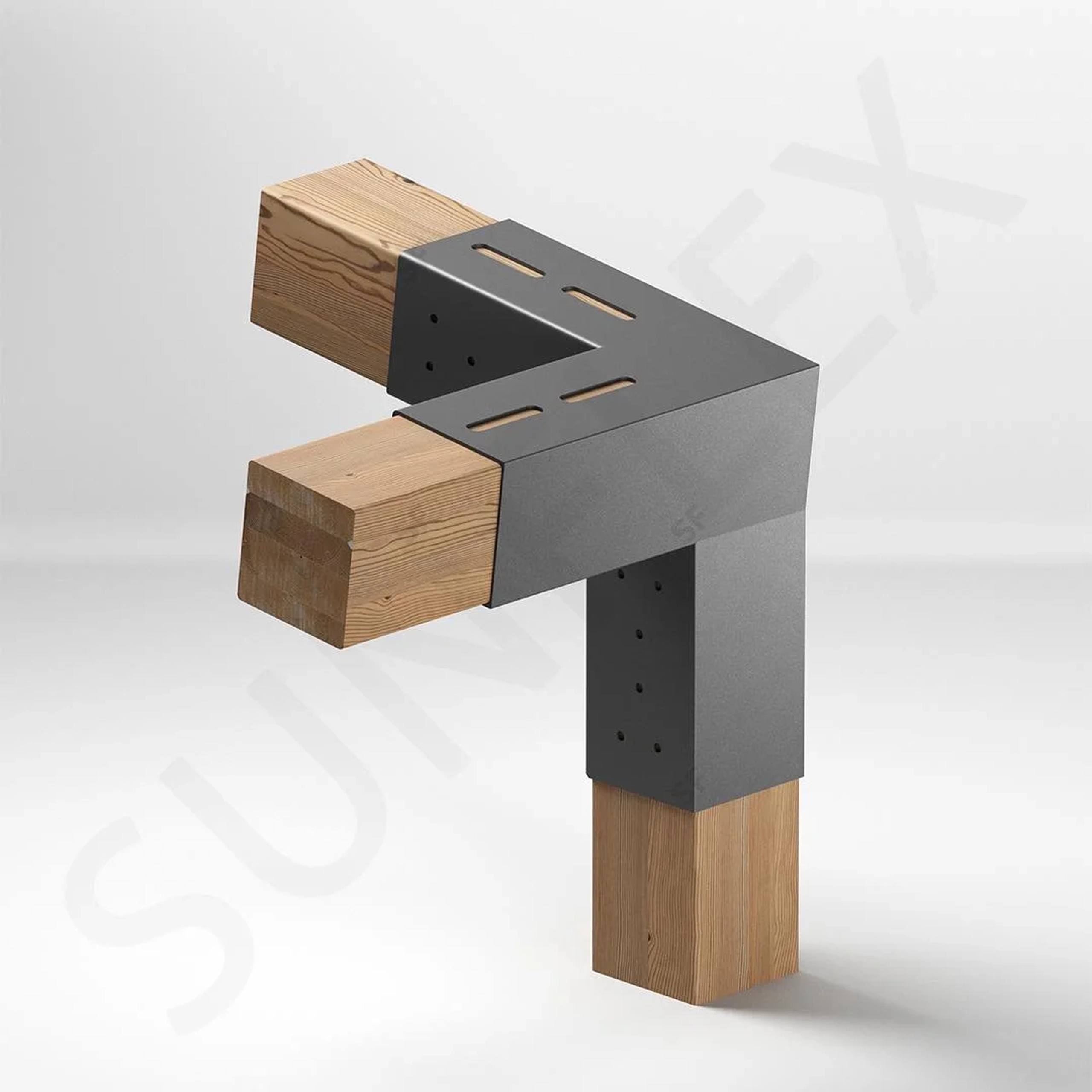 3 Arm Right Long Corner Connection