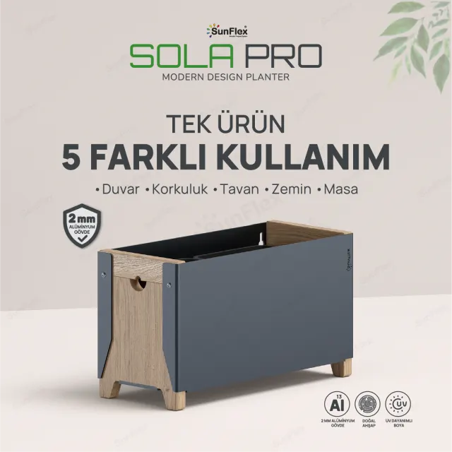 Sola Pro Planter - 35cm - Antrasit