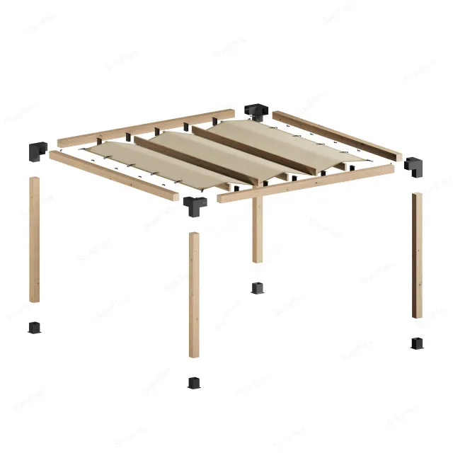 Sunflex Pergola Set Including Timber