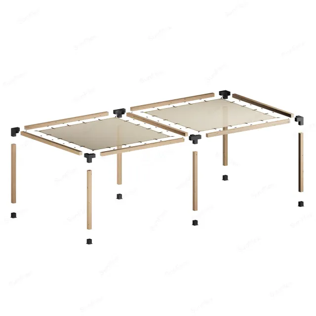 Classic 14x14 cm Double-Section 300x600 cm – With Solo Canopy