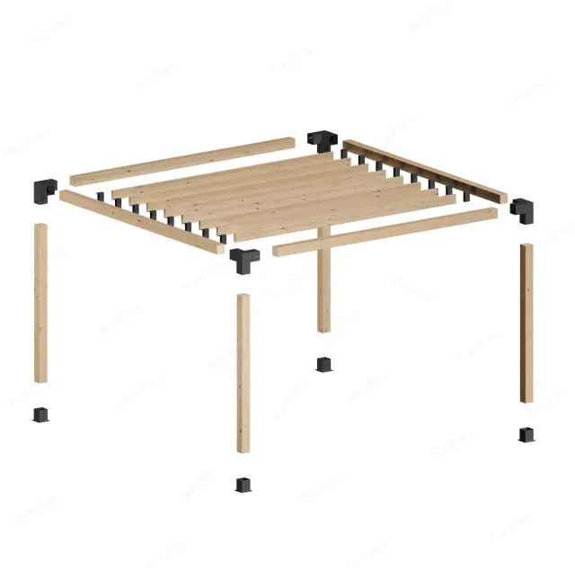 Sunflex Pergola Set Including Timber