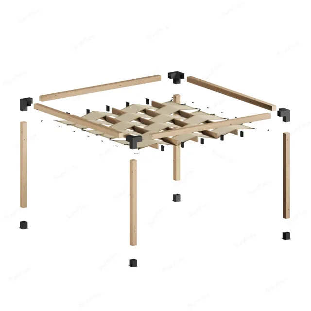 Sunflex Pergola Set Including Timber