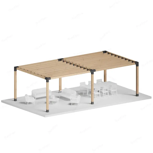 Sunflex Pergola Set Including Timber
